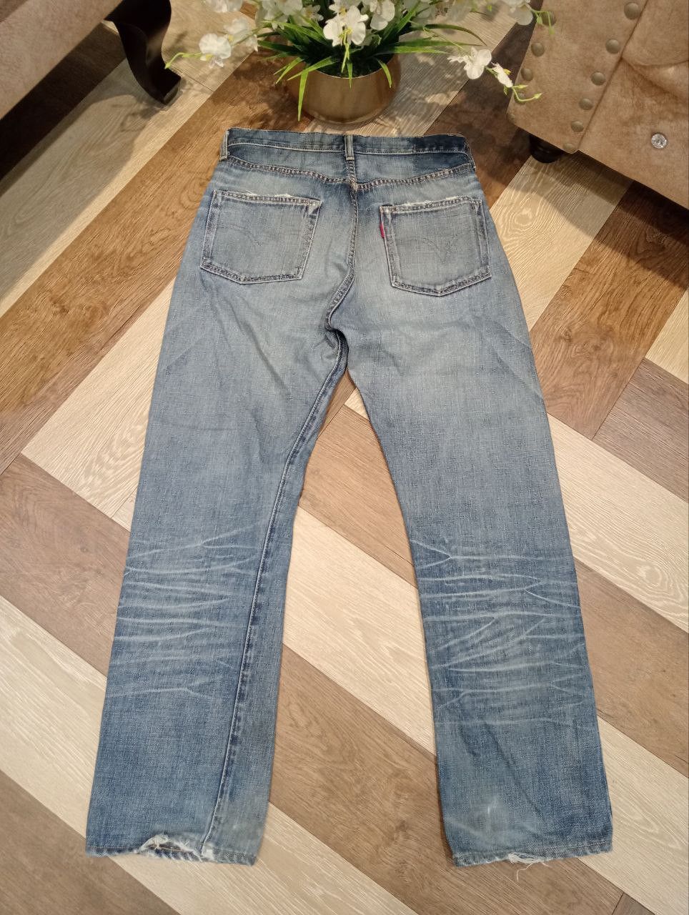 Levi's Vintage Clothing VINTAGE LEVI'S 501 REDLINE HIDDEN RIVETS CAPITAL E JEANS Size US 30 / EU 46 - 12 Thumbnail