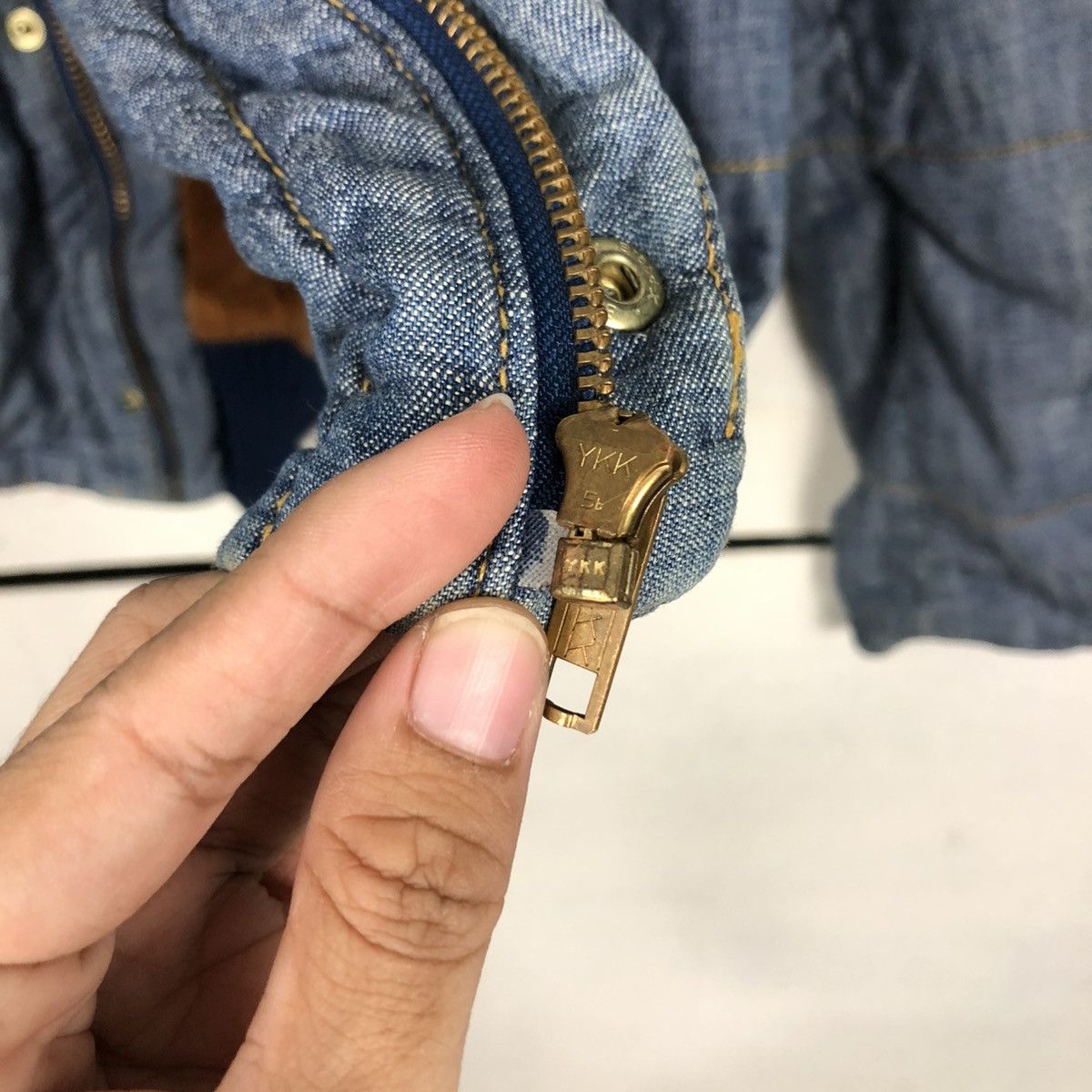 Issey Miyake 🔥CROPPED DENIM BIKER JACKET MERCIBEAUCOUP BLANKET PUFFER Size US M / EU 48-50 / 2 - 20 Thumbnail