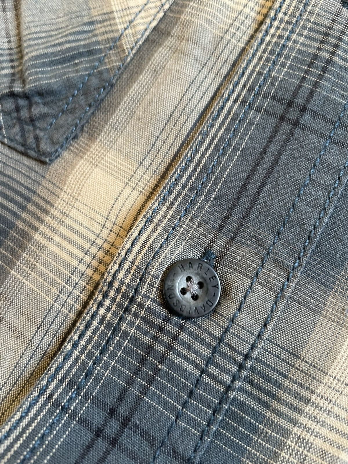 Harley Davidson × Japanese Brand Vintage Harley Davidson Flannel Shirt Button Up Size US S / EU 44-46 / 1 - 12 Thumbnail