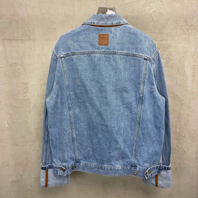 Other LOEWE Water-washed blue label tannin denim jacket Size M / US 6-8 / IT 42-44 - 2 Thumbnail