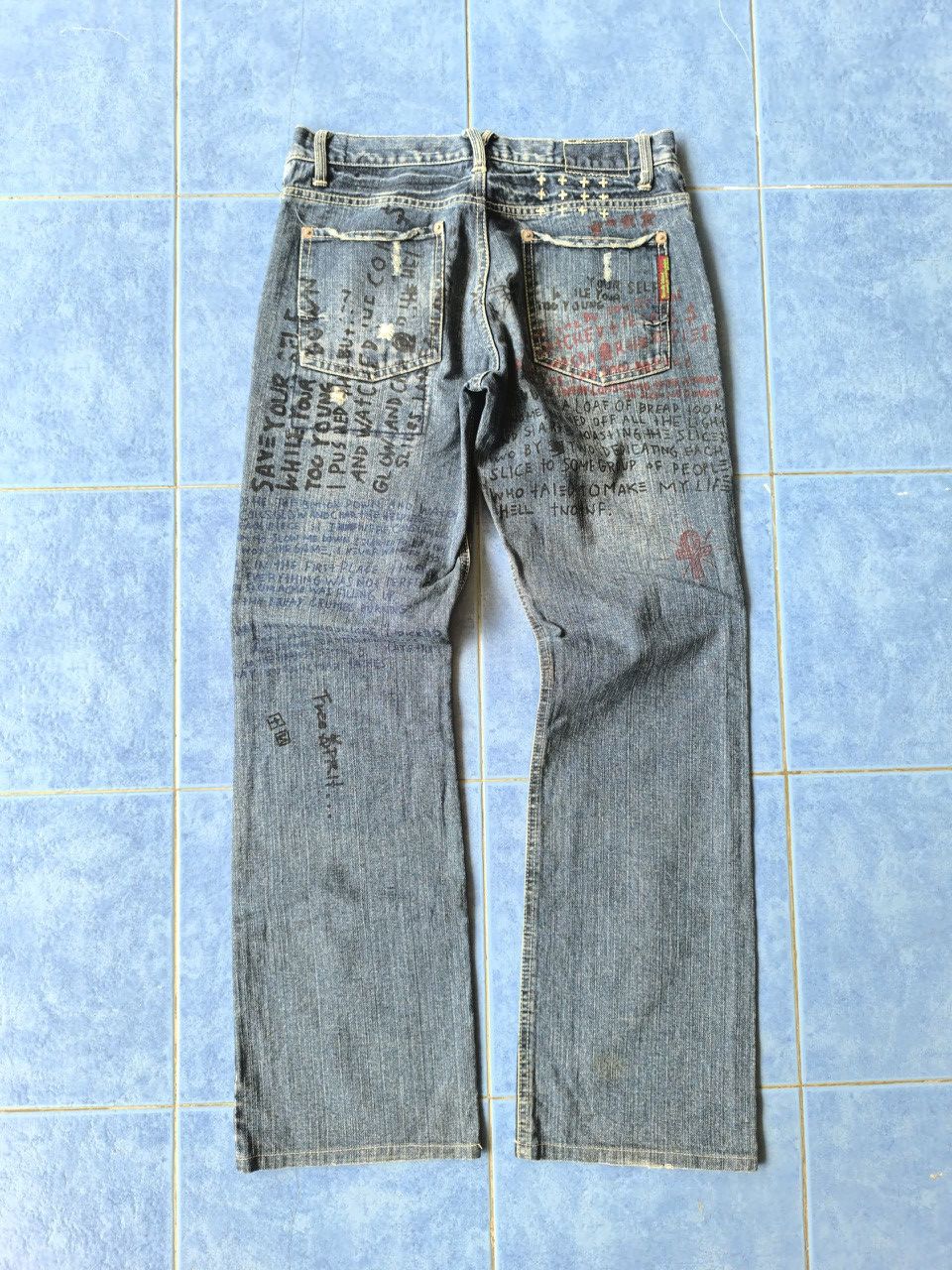 If Six Was Nine × Japanese Brand × Le Grande Bleu (L.G.B.) 291295 Remake Poems Jeans Size US 31 - 2 Thumbnail