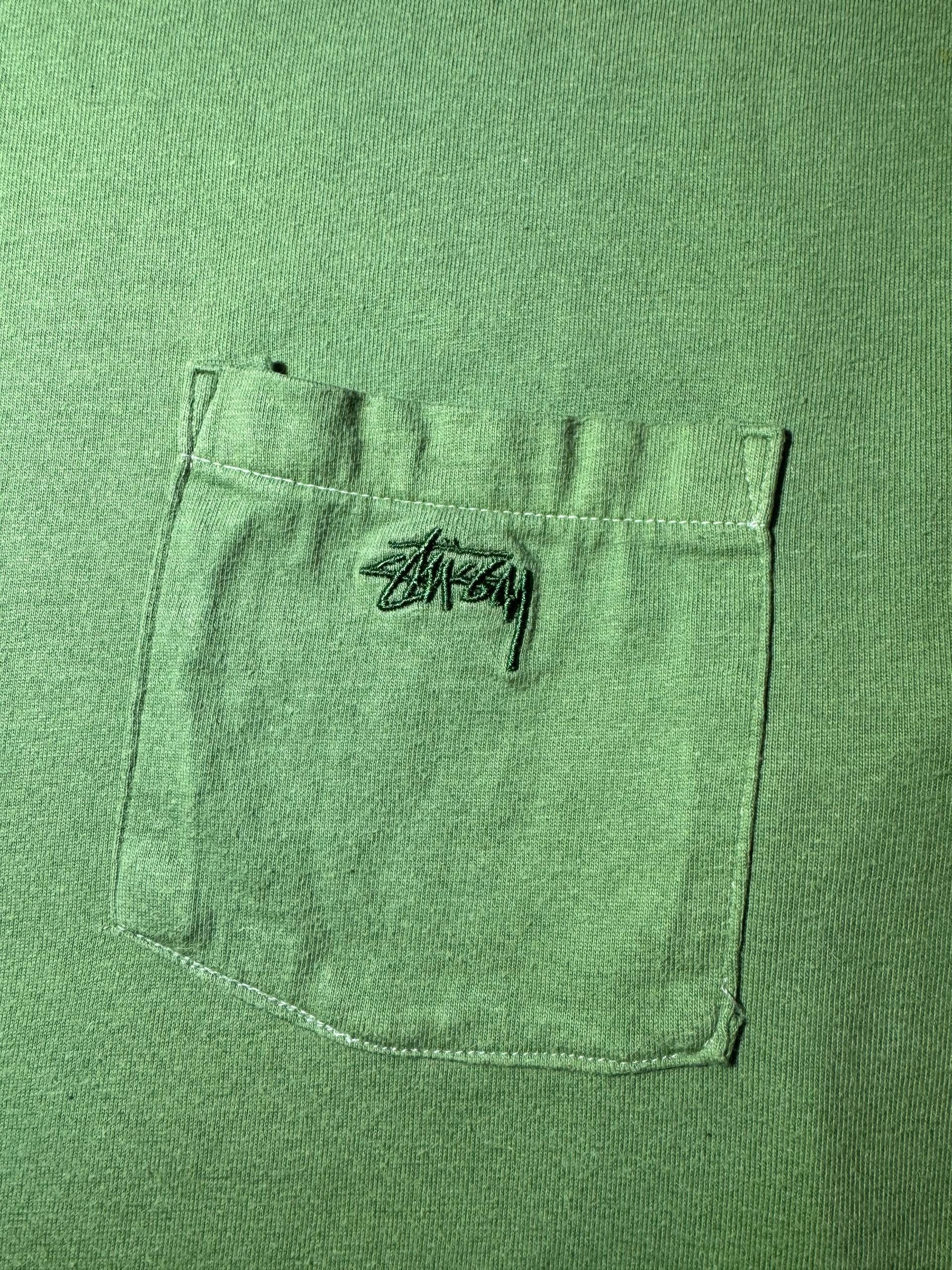 Stussy Stussy Vintage Green Streetwear Long Sleeve T-shirt Y2K Size US XL / EU 56 / 4 - 4 Thumbnail
