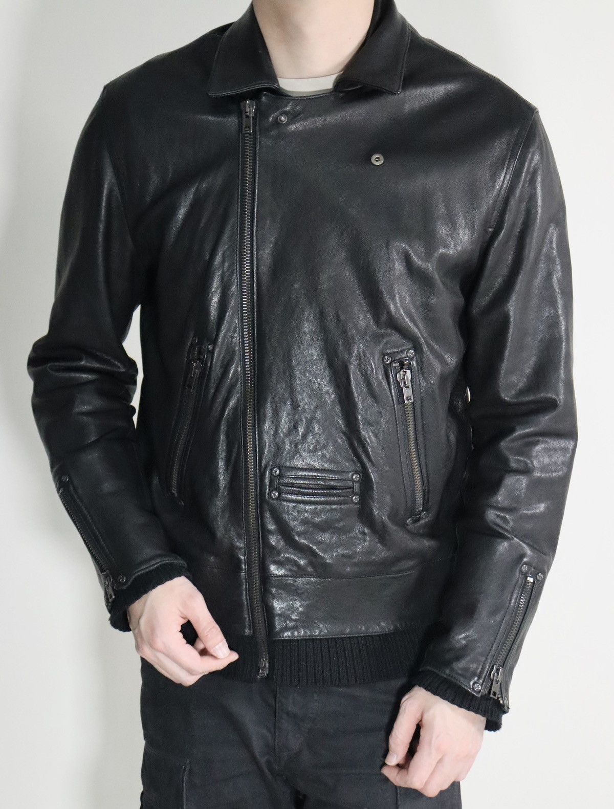 Maison Margiela Maison Martin Margiela Patchwork Leather Jacket Size US L / EU 52-54 / 3 - 3 Thumbnail