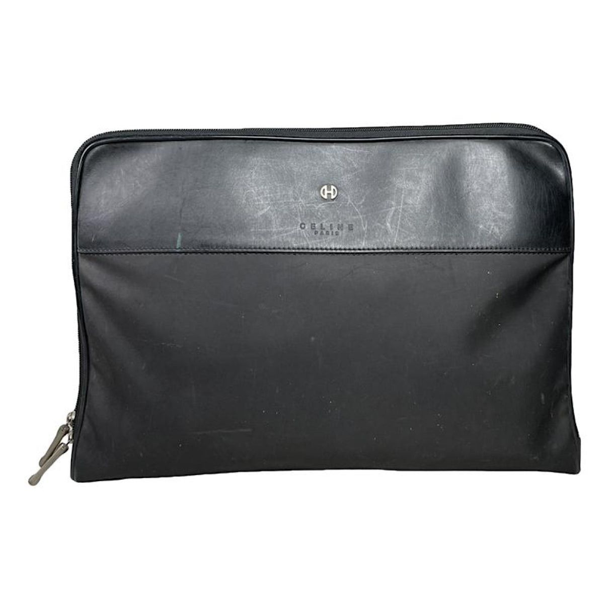 Celine Trio Black Leather Clutch Bag Size ONE SIZE - 1 Thumbnail