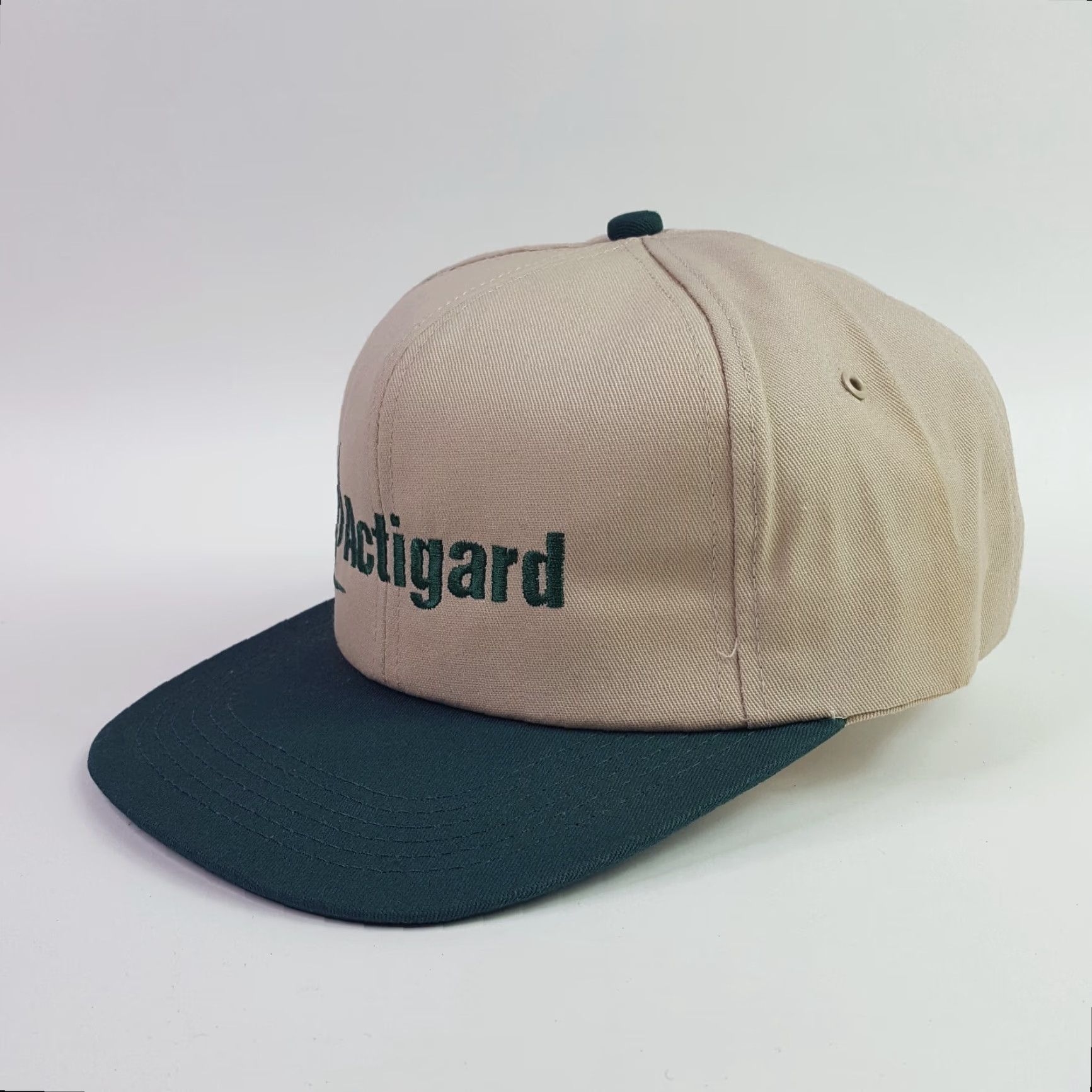 Vintage VINTAGE K-Products Trucker Hat USA Embroidered Adjustable Cap Green Beige Farm Retro Cap Hat Mens Size ONE SIZE - 3 Thumbnail