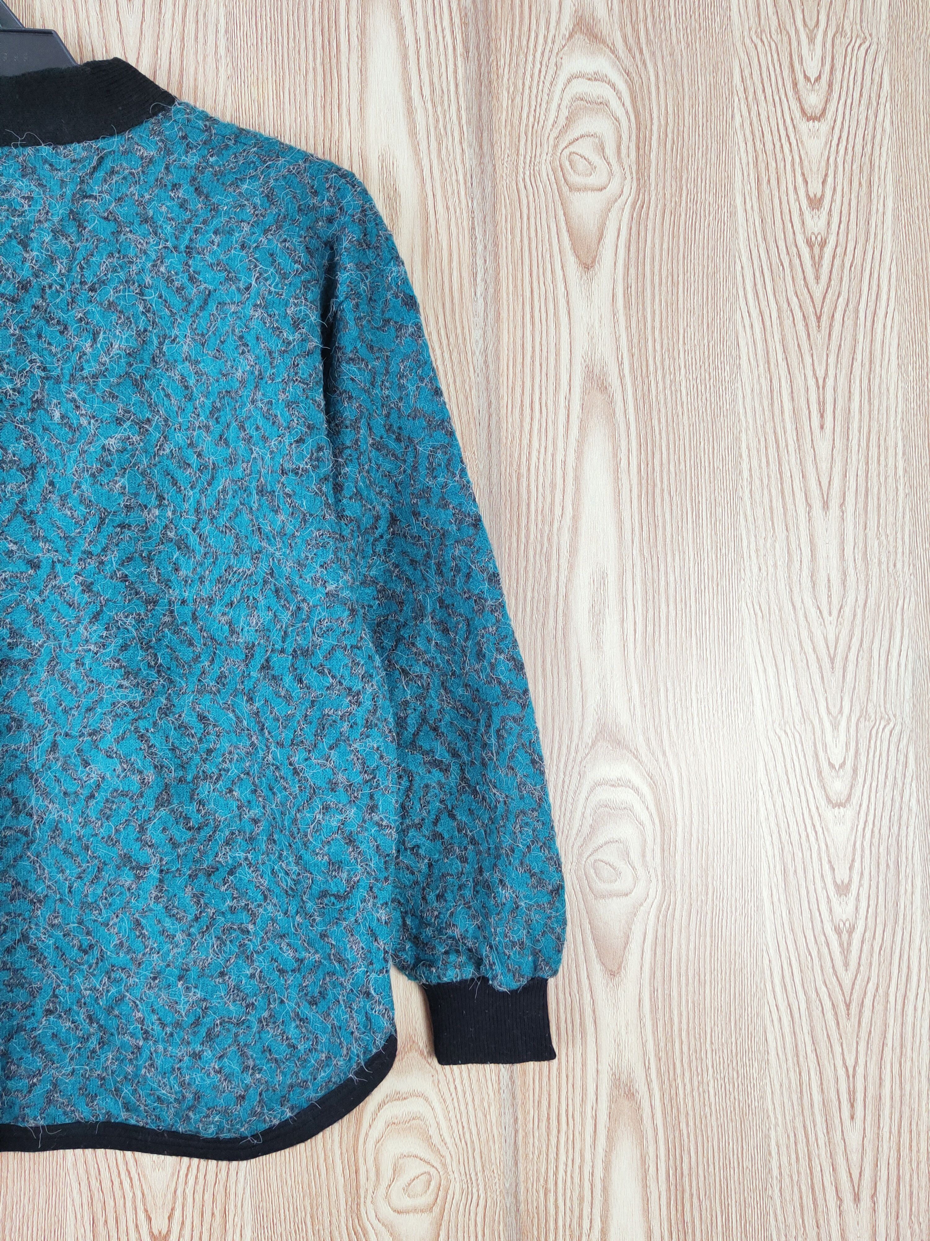 Homespun Knitwear × Japanese Brand × Vintage Japanese Brand Green Knitwear Sweatshirts #W886 Size L / US 10 / IT 46 - 3 Thumbnail