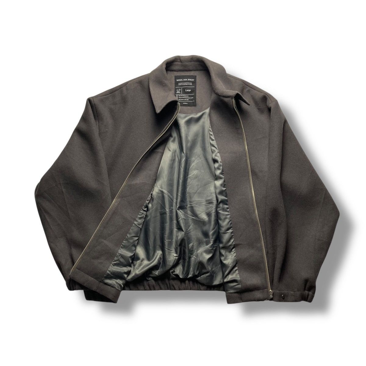 RAGEBLUE 🇯🇵 RAGEBLUE WOOL BLEND FULL ZIP BOMBER JACKET Size US L / EU 52-54 / 3 - 3 Thumbnail