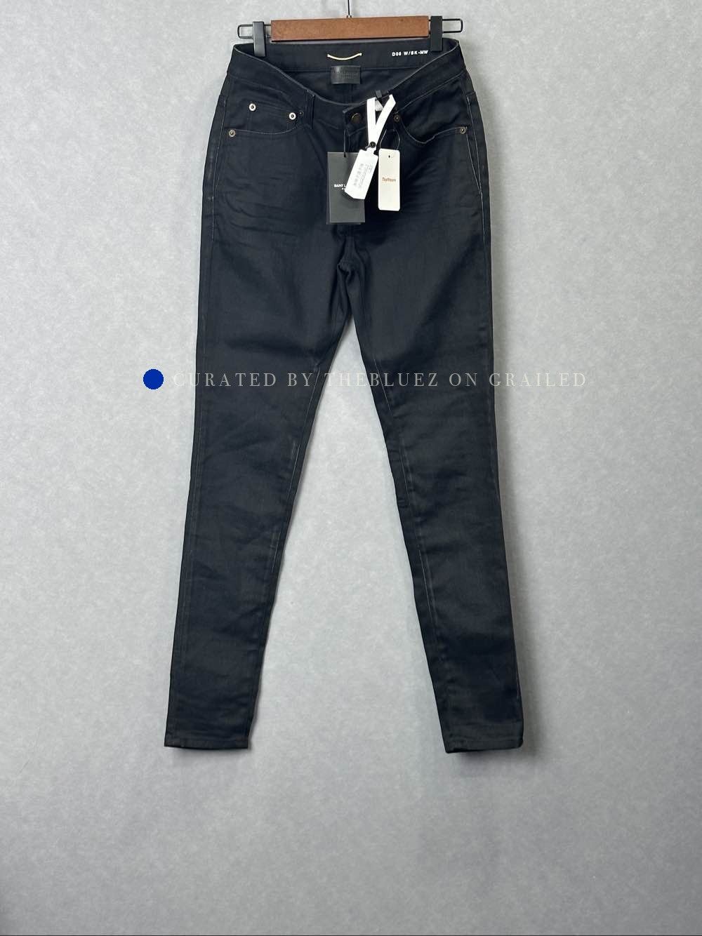 Saint Laurent Paris Black Denim Slim Fit Pants Size US 32 / EU 48 - 1 Thumbnail