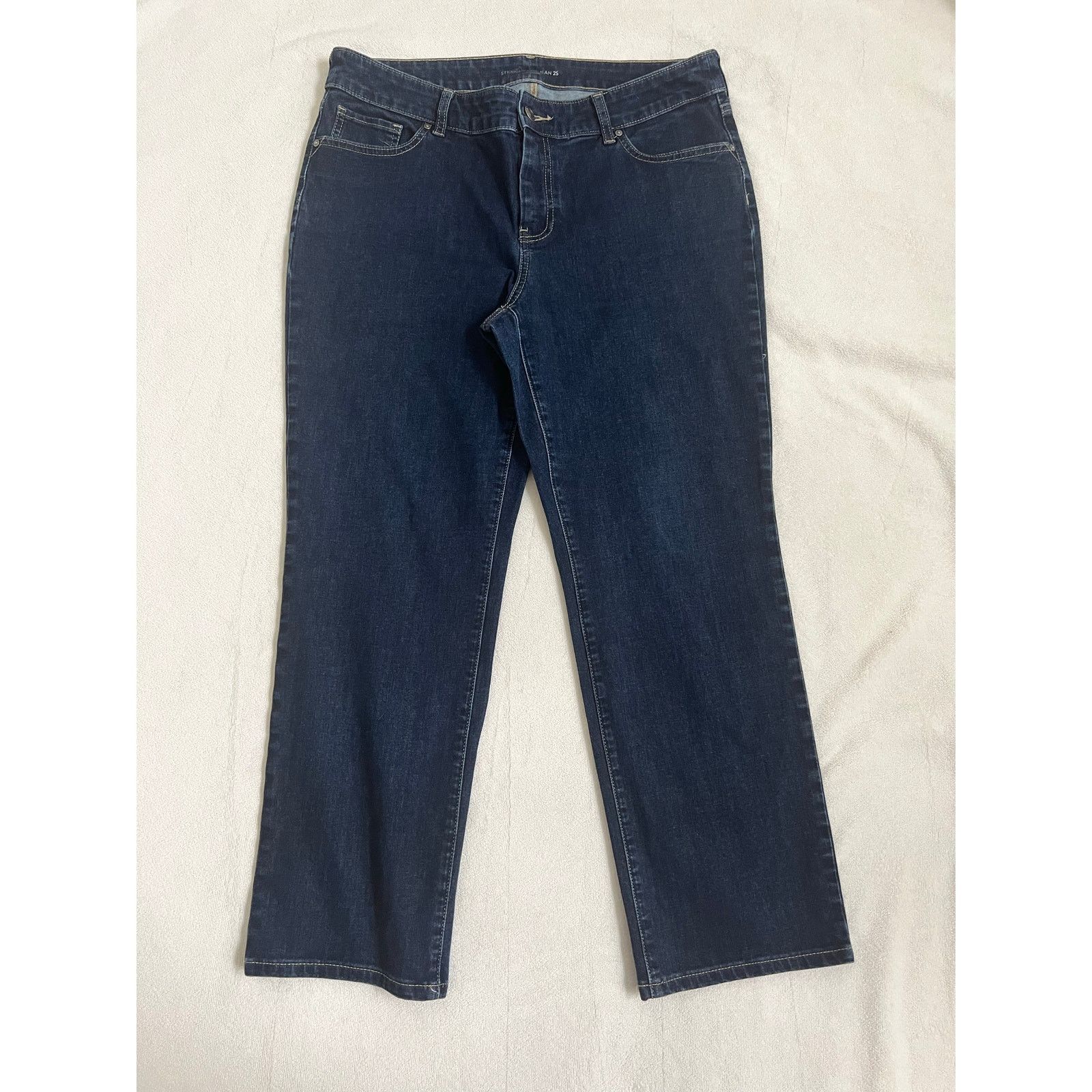 Chicos Chico’s Straight Leg Mid-Rise Jeans 2 Short (US Size 12) Size 34" / US 12 / IT 48 - 2 Thumbnail
