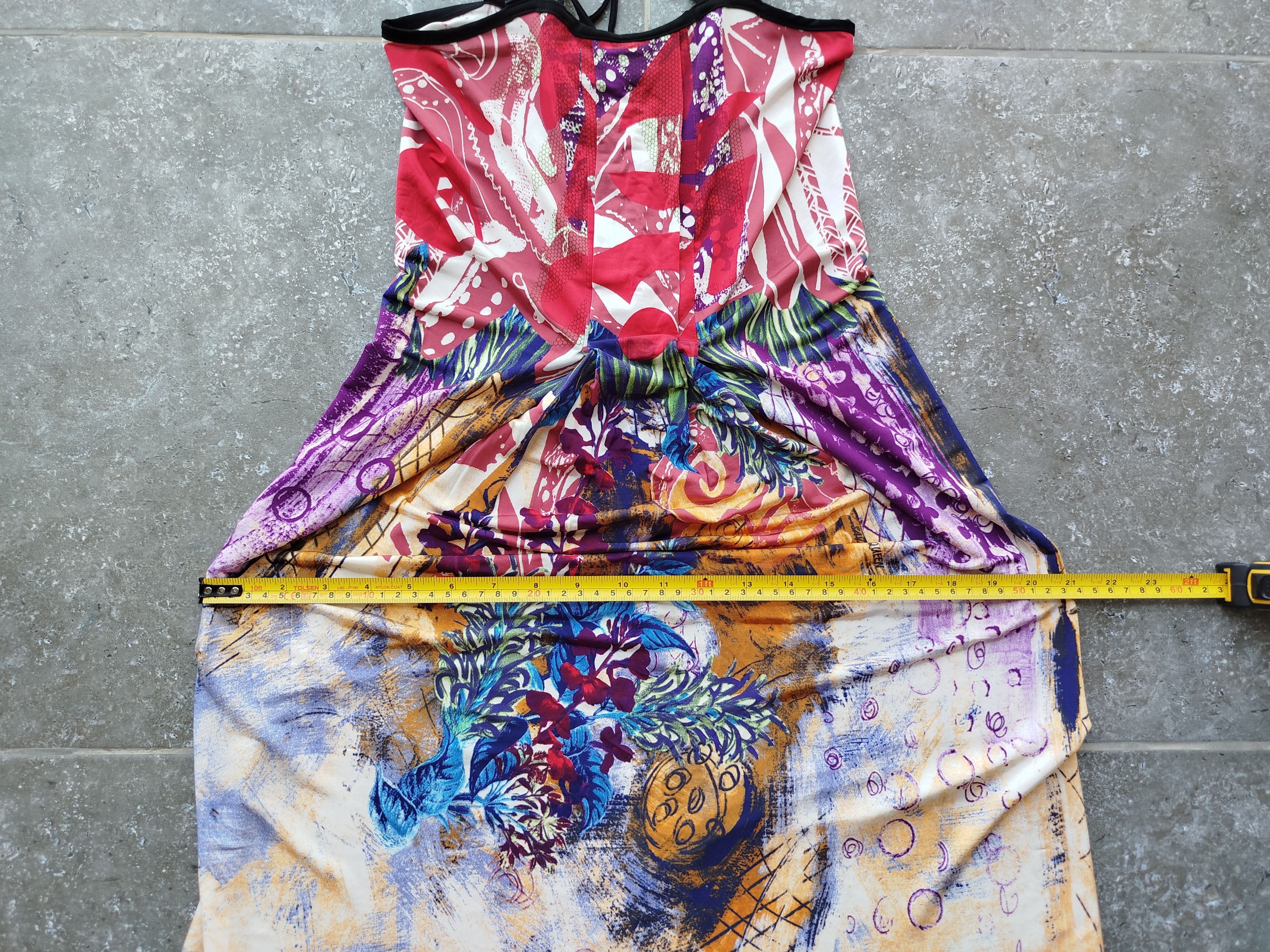 Jean Paul Gaultier Save The Queen Dress Sleeveless Art Jersey Size M-L Size L / US 10 / IT 46 - 13 Thumbnail