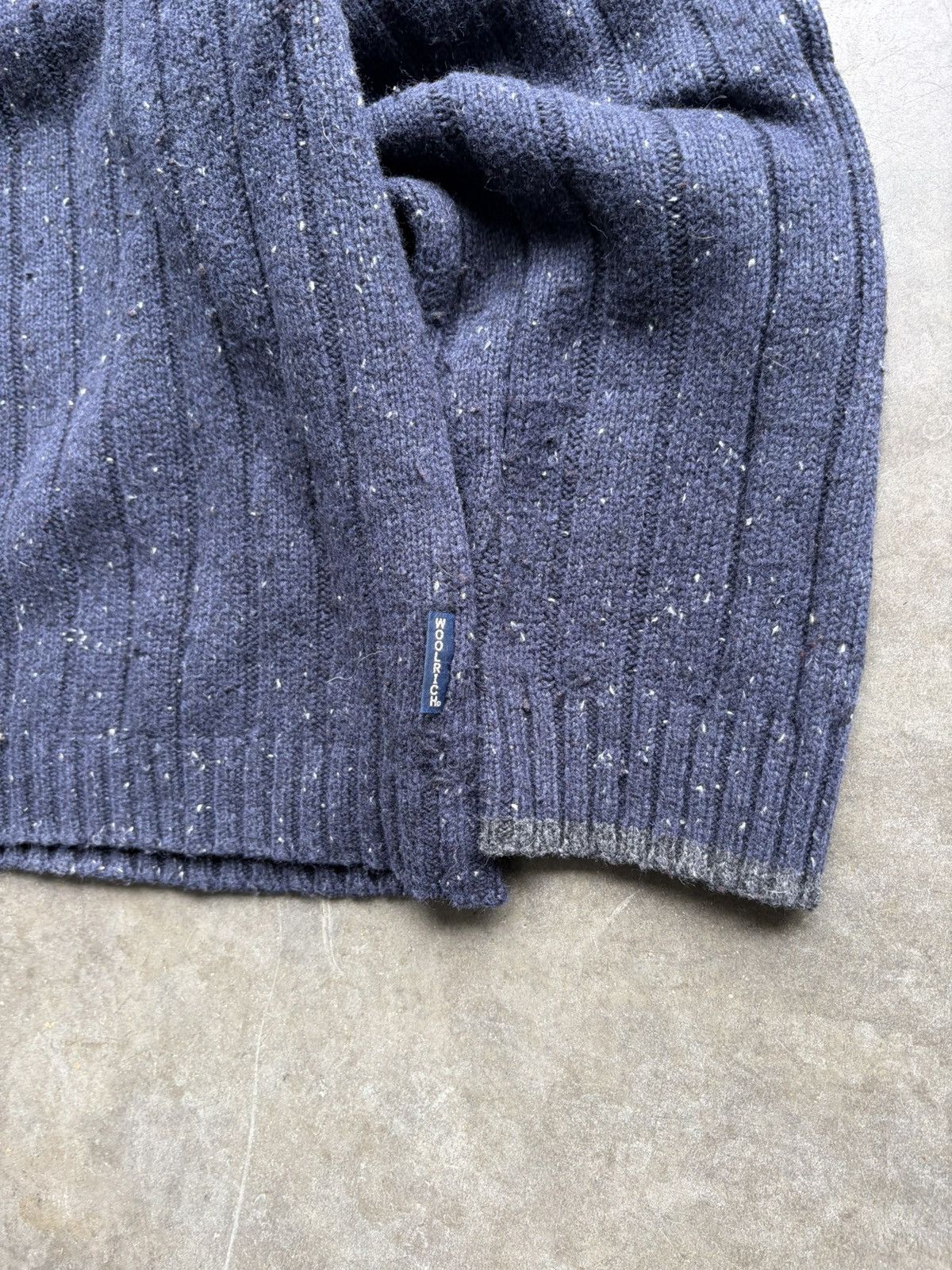 Woolrich Woolen Mills Woolrich Woolen Mills Navy Cotton Blend 1/4 Zip 2000s Size US L / EU 52-54 / 3 - 2 Thumbnail