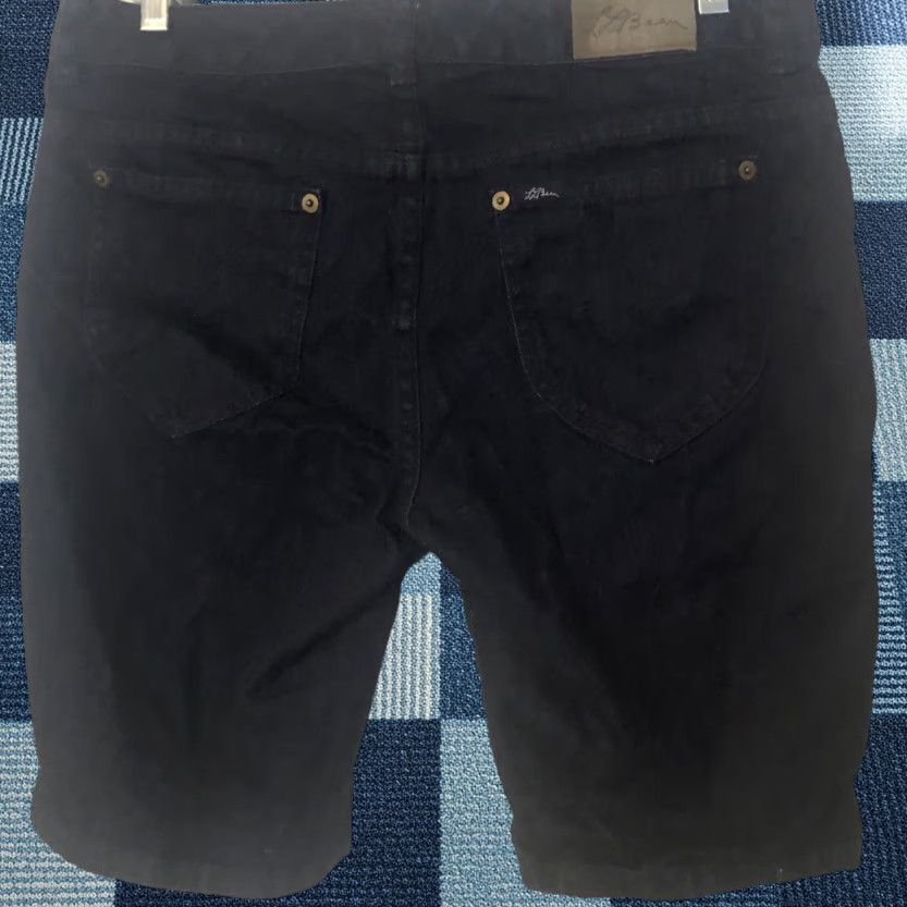 Vintage LL Bean Jean Shorts Womens 10 High Rise Regular Blue Denim Cotton Shorts Chino Flat Front Zipper 100% Cotton High Rise Womens Jeans Short Size 30" / US 8 / IT 44 - 1 Thumbnail