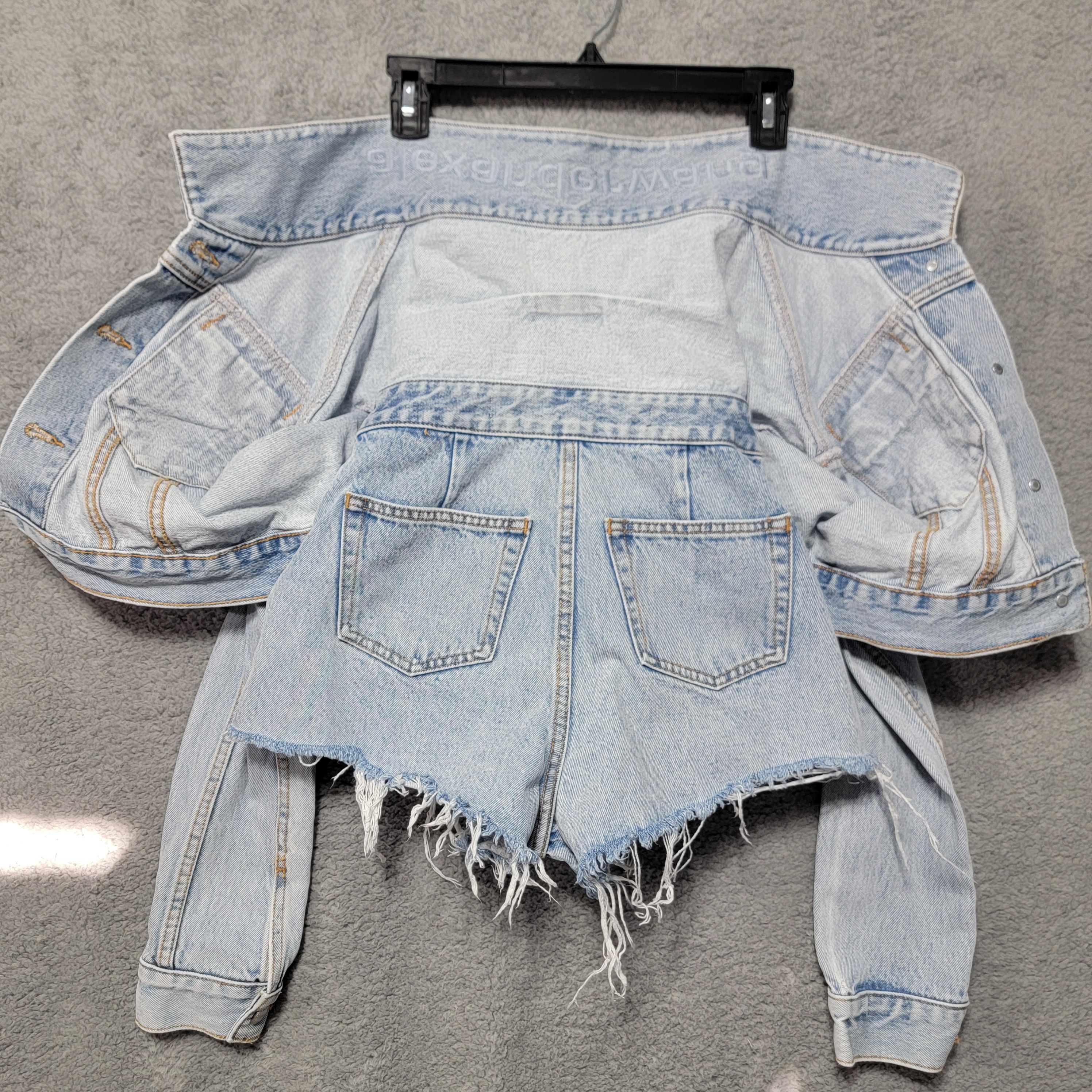 Alexander Wang Alexander Wang Denim Jacket Cut Off Shorts Skort Wrap Size 25" / US 0 / IT 36 - 6 Thumbnail