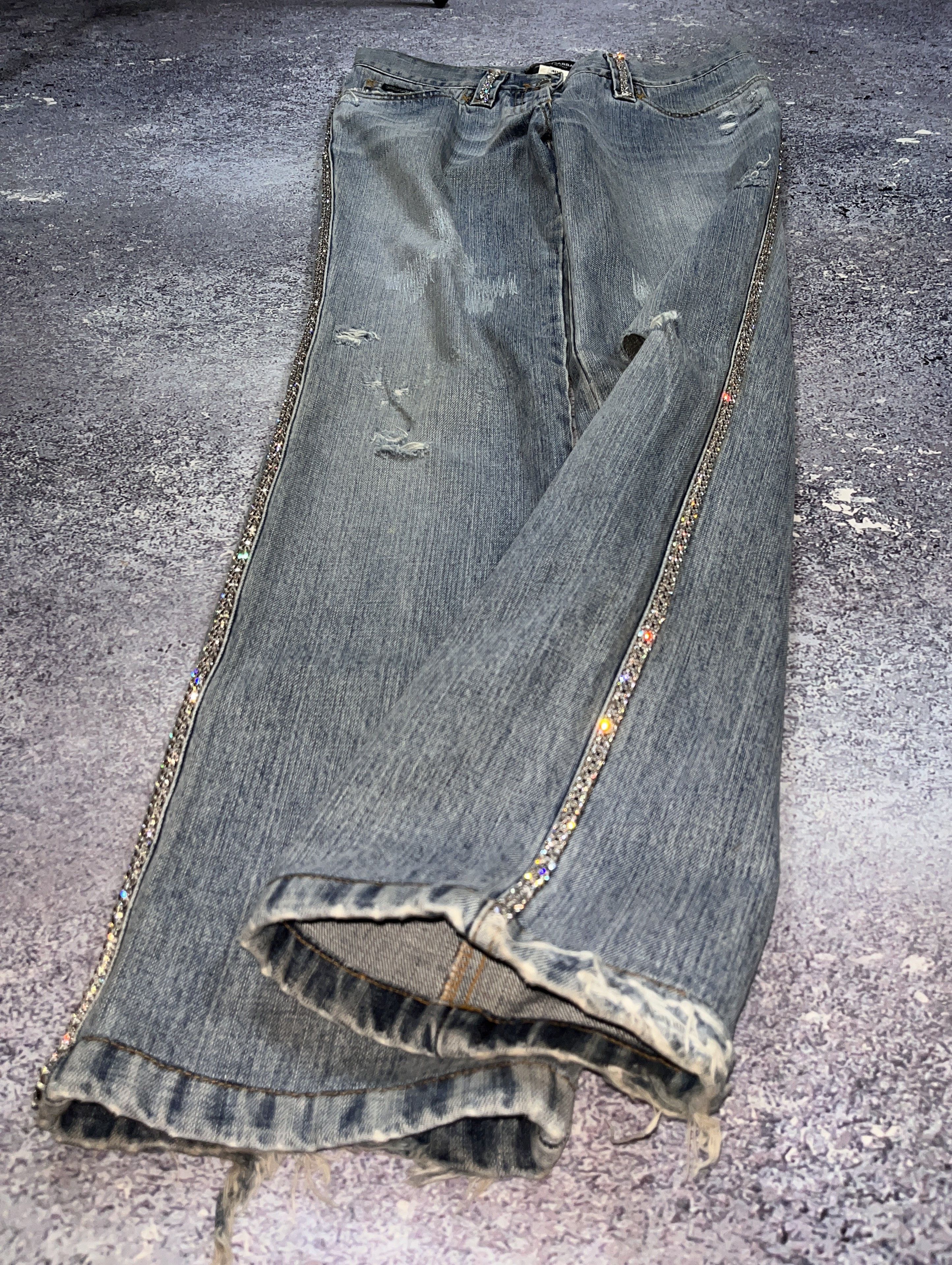 Dolce & Gabbana Dolce&Gabbana Spring Summer Denim Pants Jeans Swarovski Size 27" / US 4 / IT 40 - 8 Thumbnail