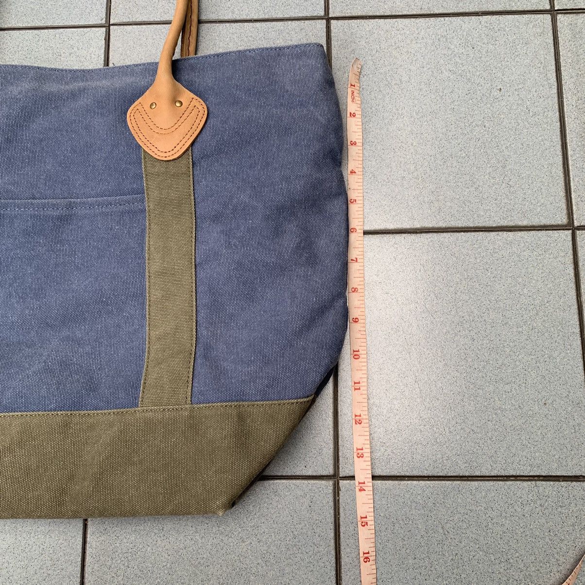 L.L. Bean Genuine LL BEAN Boat Tote Bag Full Grain Leather vintage Size ONE SIZE - 10 Thumbnail