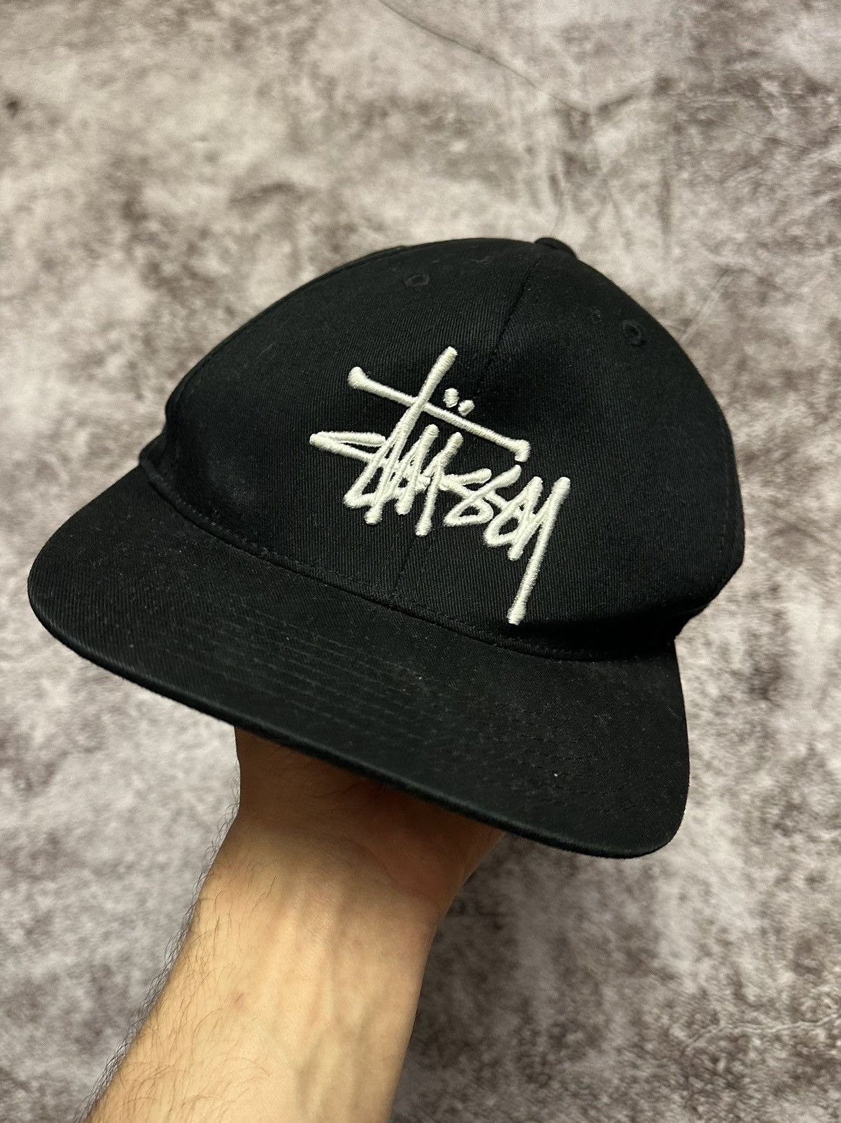 Stussy Stussy basic cap black vintage streetwear OS Size ONE SIZE - 2 Thumbnail
