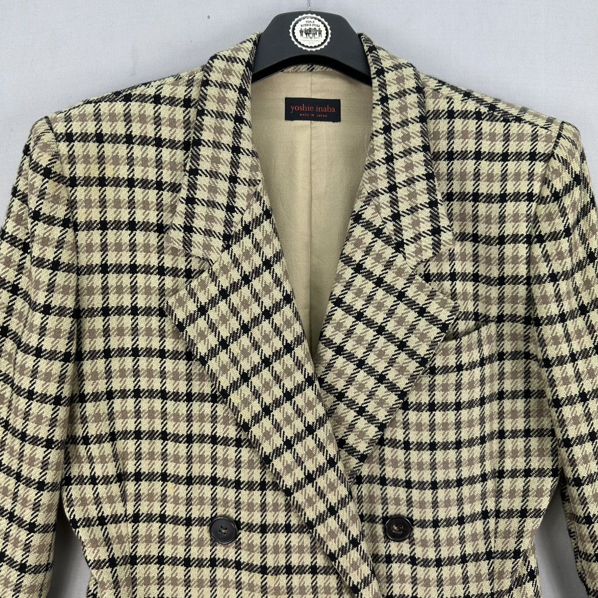 yoshie inaba Vintage 90's Yoshie Inaba Wool Coat Jacket Double Breasted Size M / US 6-8 / IT 42-44 - 7 Thumbnail