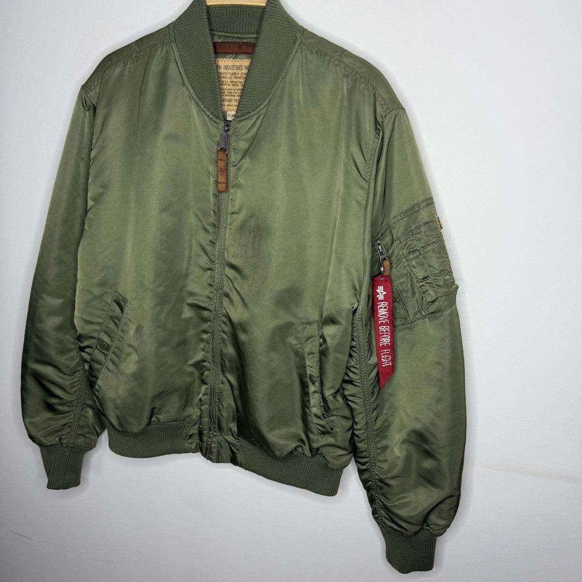 Alpha Industries Vintage Alpha Industries Bomber Vest CWU MA-1 Jacket Rare Size US XL / EU 56 / 4 - 2 Thumbnail