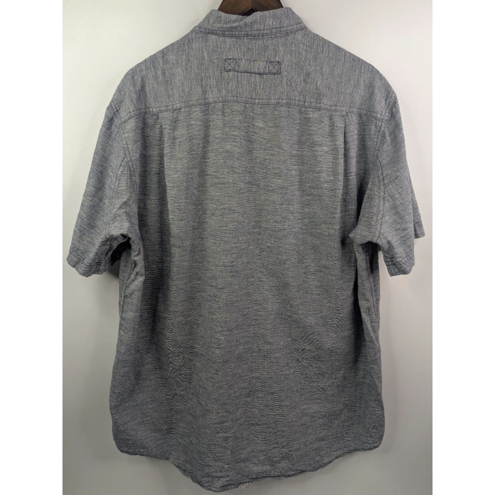 Vintage Duluth Shirt Mens Large Grey Navy Hemp Blend Pocket Outdoor Lightweight Shirt Size US L / EU 52-54 / 3 - 2 Thumbnail