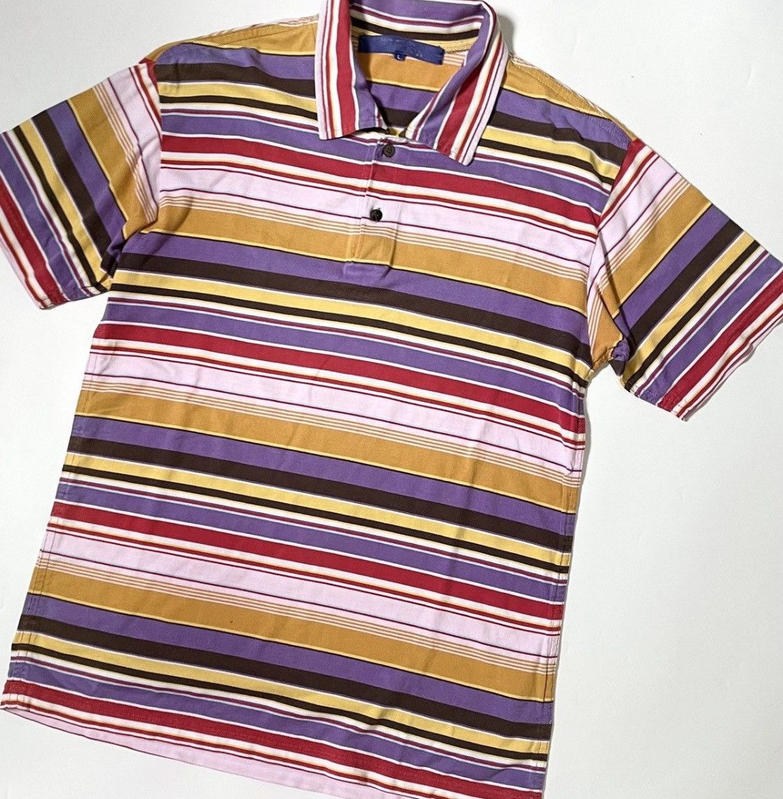Junya Watanabe Junya watanabe cdg man multicolor striped polo shirt Size US L / EU 52-54 / 3 - 2 Thumbnail