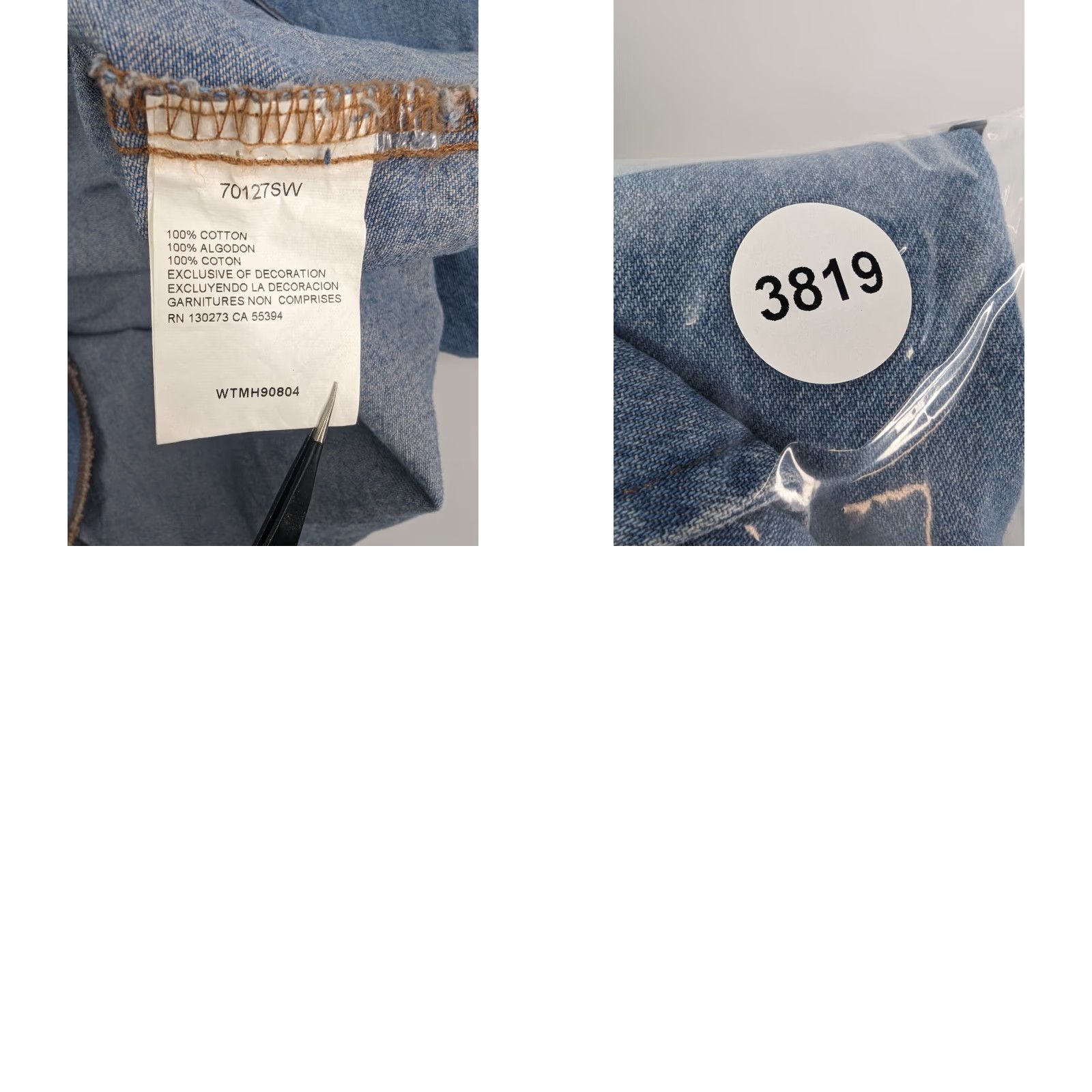 Wrangler Wrangler Men's XLT Cowboy Cut Stone Wash Denim Pearl Snap Work Shirt 70127SW Blue Long Sleeve Cotton Denim Pearl Snap Western Mens XLT 70127SW Size US XL / EU 56 / 4 - 8 Thumbnail