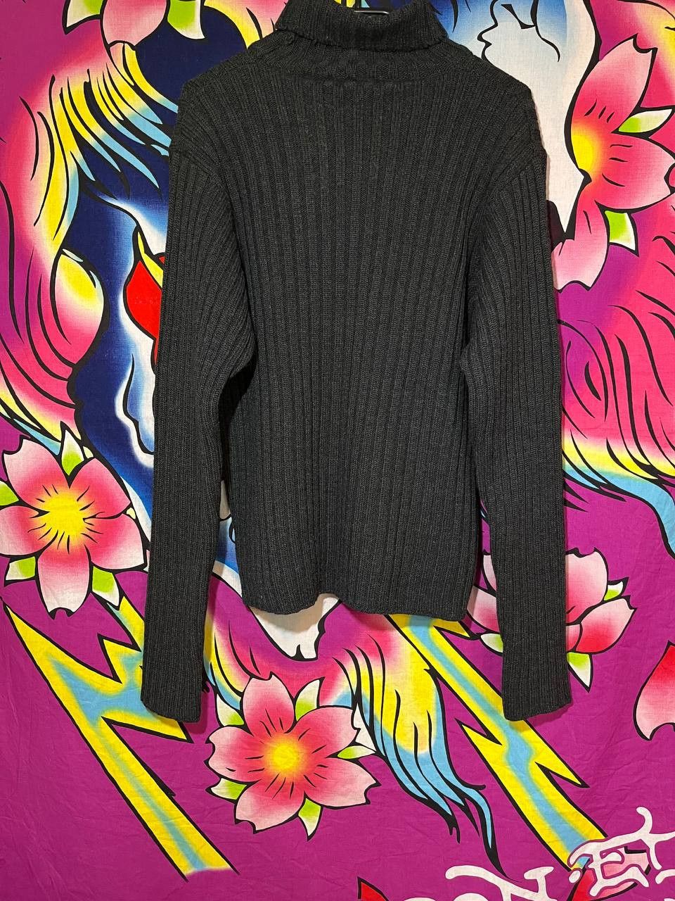 Diesel Vintage Diesel knit wool mens sweater in dark gray y2k Size US M / EU 48-50 / 2 - 5 Thumbnail