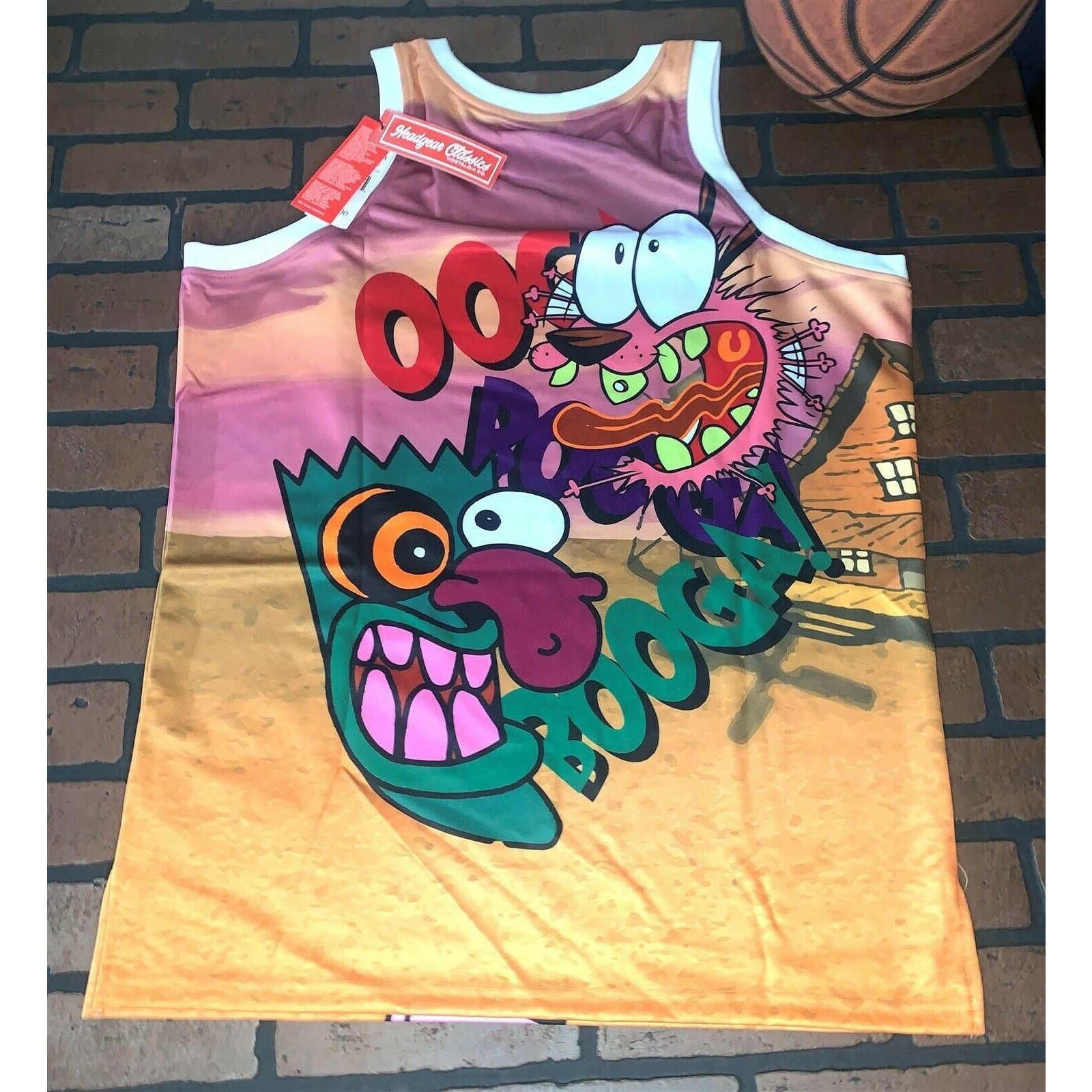Other COURAGE COWARDLY DOG Headgear Classics Basketball Jersey~New Size US XL / EU 56 / 4 - 2 Thumbnail
