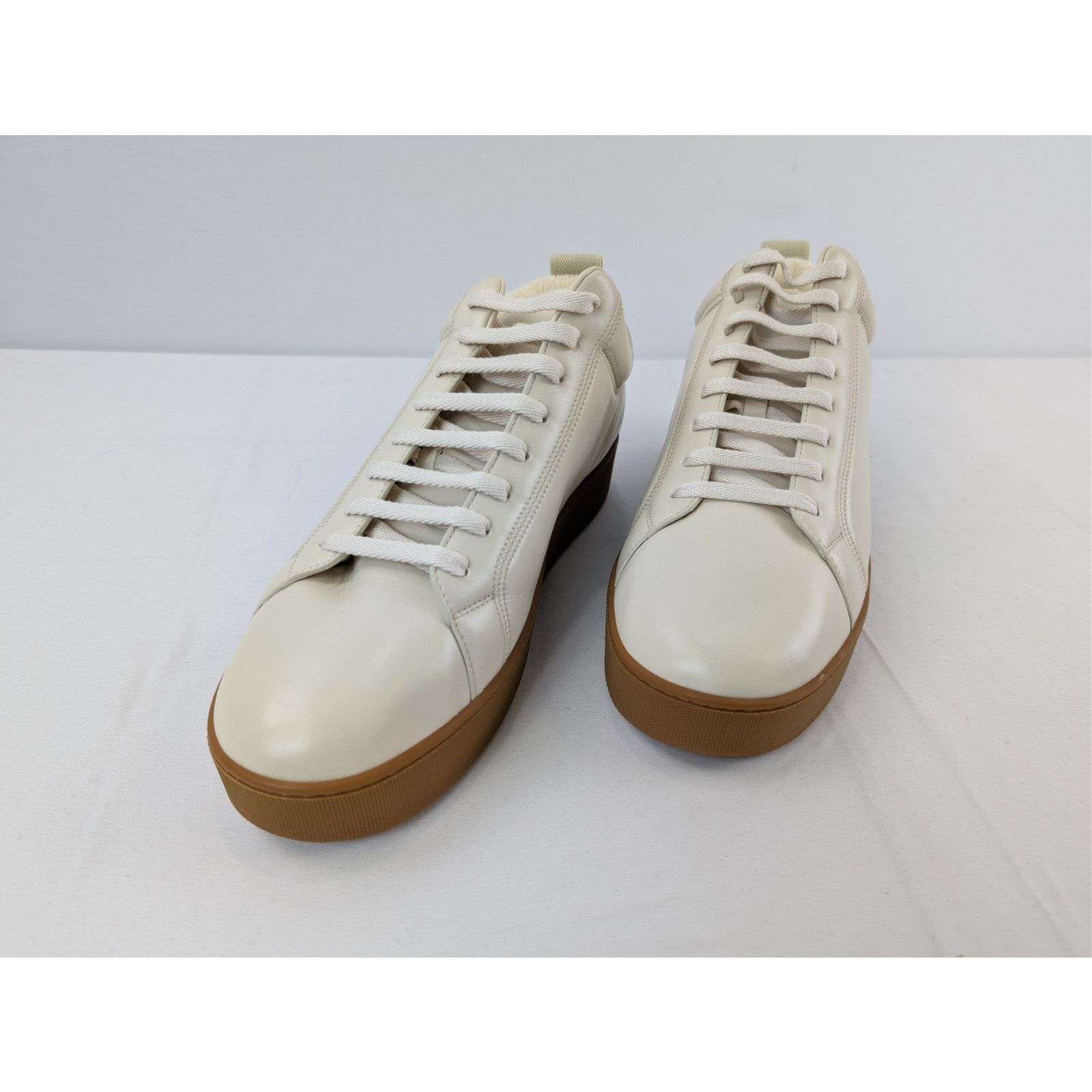 Bottega Veneta o1rshd1 Leather Lagoon Nappa Low Top Sneakers in Sea Salt Size US 12 / EU 45 - 8 Thumbnail