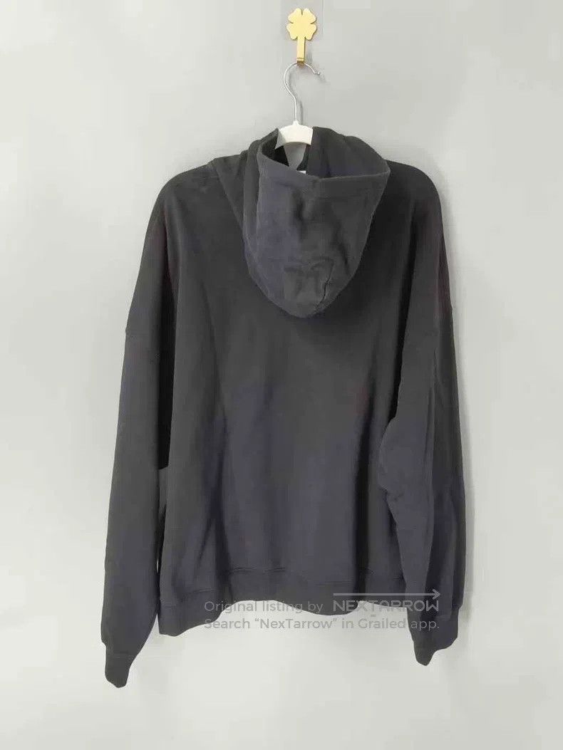 Balenciaga Balenciaga Chest embroidered letter logo black hoodie Size US M / EU 48-50 / 2 - 2 Thumbnail