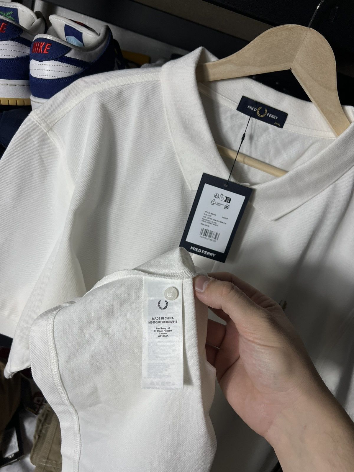 Fred Perry 🔥 NWT Fred Perry Classic Embroidered Polo Shirt — White Size US XXL / EU 58 / 5 - 8 Thumbnail