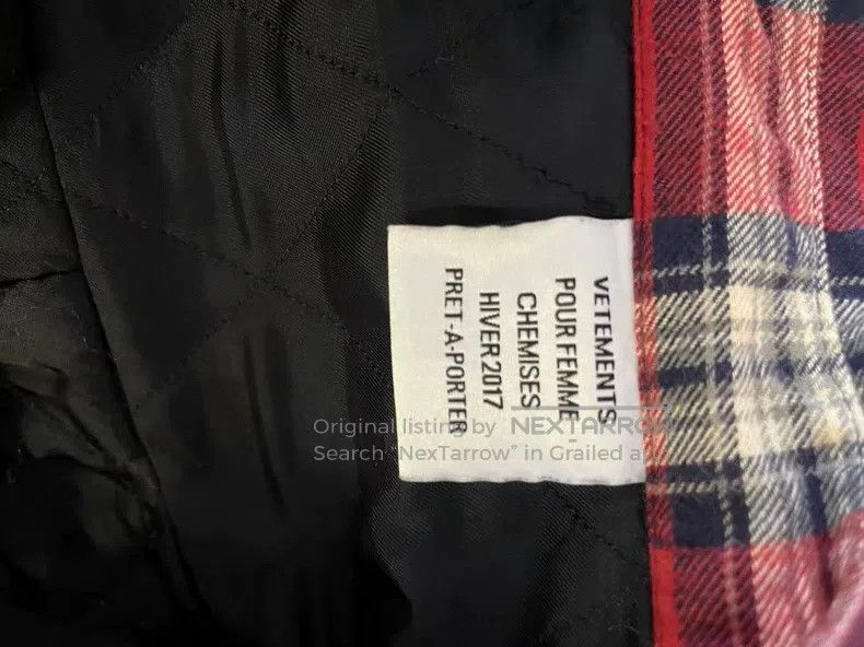 Vetements Vetements Shoulder Pad Iron Ring Plaid Jacket Size US S / EU 44-46 / 1 - 8 Thumbnail