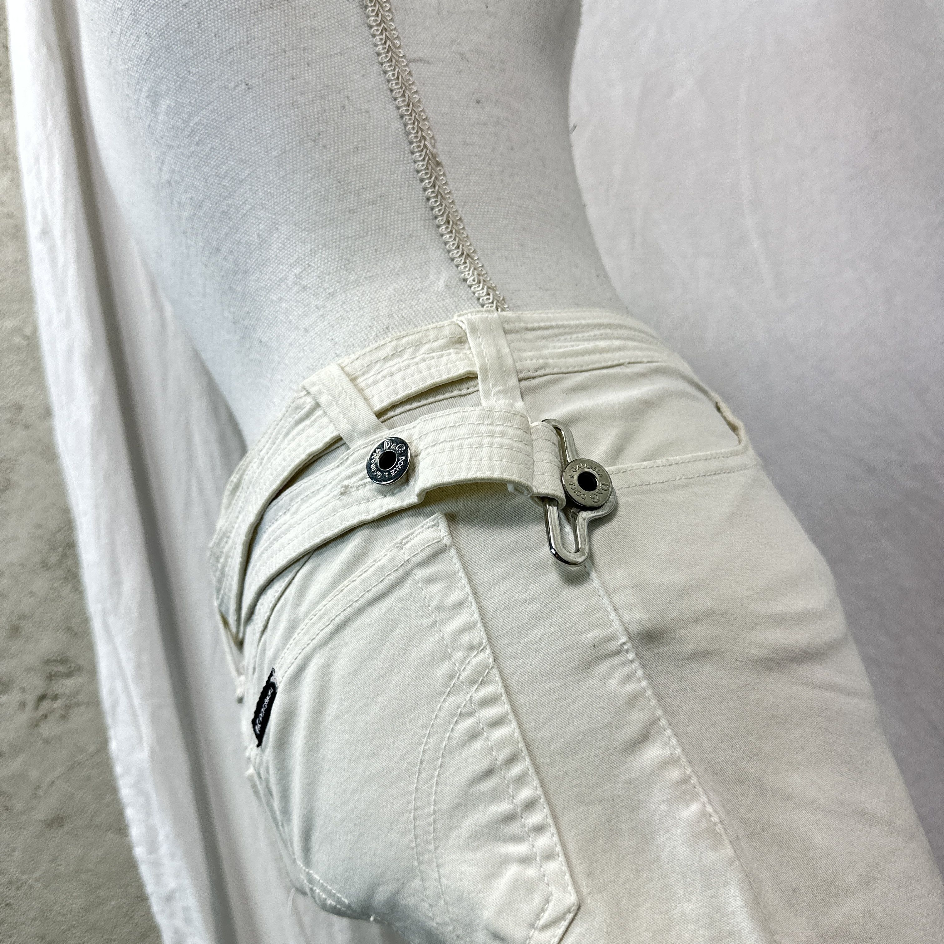 Dolce & Gabbana Vintage Old Money Capri Dolce & Gabbana Bondage Pants 00s Size 24" / US 00 / IT 34 - 7 Thumbnail