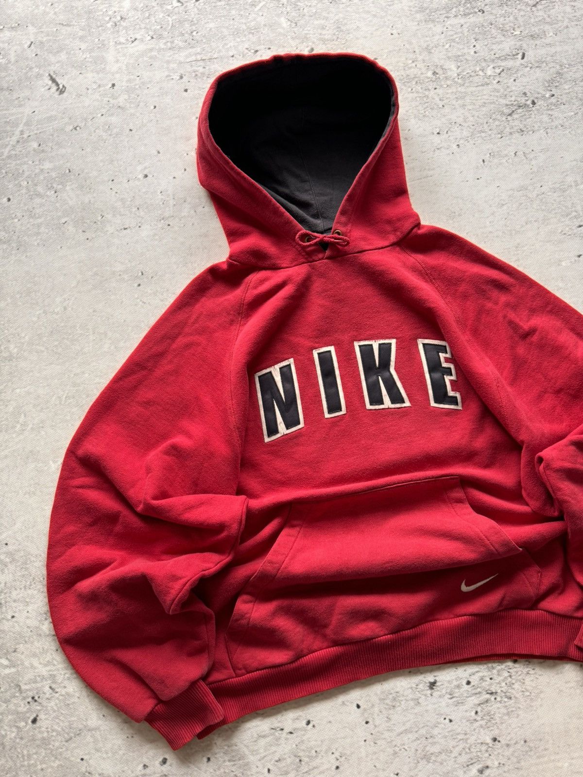Nike × Vintage NIKE VINTAGE CENTER LOGO OVERSIZE BOXY HOODIE Size US M / EU 48-50 / 2 - 2 Thumbnail