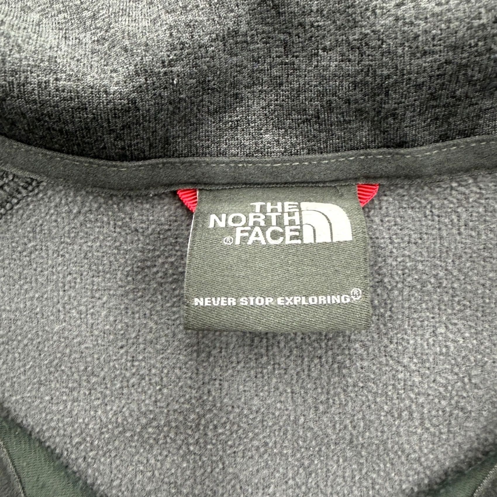 The North Face The North Face Mens Gray Full Zip Fleece Jacket Red Trim Outdoor Hiking XL Jacket Mens Gray Zip Fleece Jacket Red Trim Size US XL / EU 56 / 4 - 3 Thumbnail