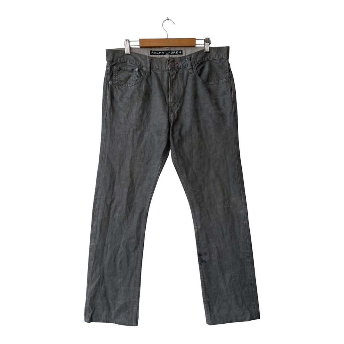 Ralph Lauren Archival Ralph Lauren Straight Fit Coated Cotton Trousers Size US 32 / EU 48 - 1 Thumbnail