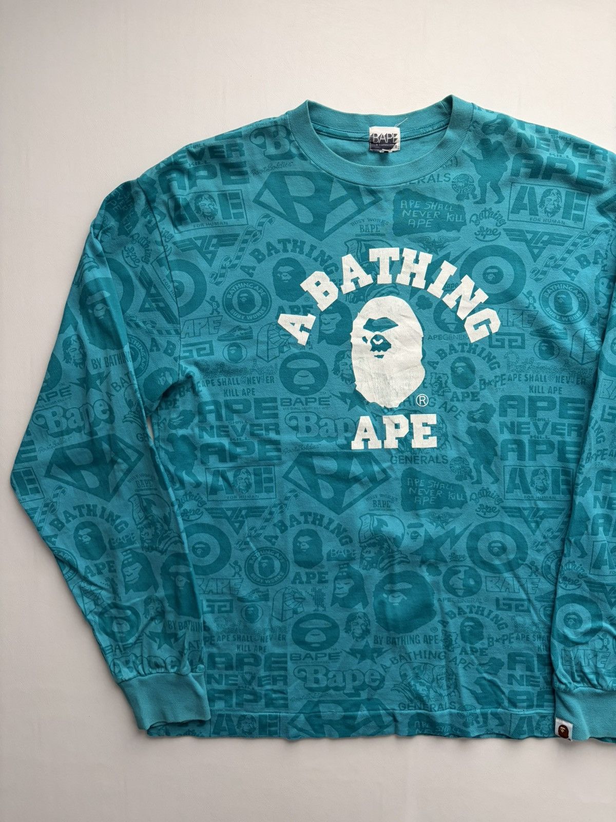 Bape Spring 2007 Comic All Over Print Long Sleeve Tee Size US L / EU 52-54 / 3 - 1 Thumbnail