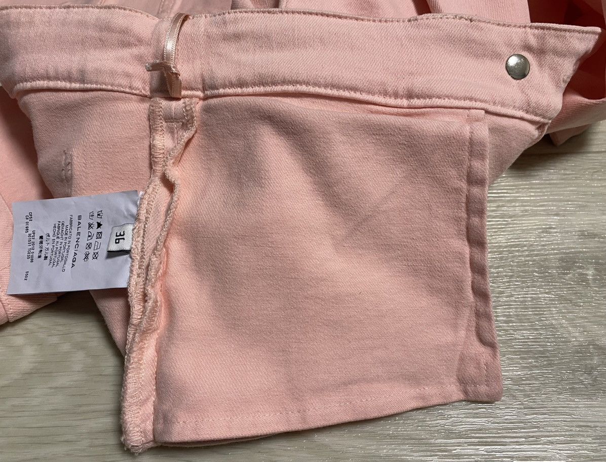 Balenciaga Womens 2012 Balenciaga Pink Slim Stretch Trousers Pant Jeans Size 25" / US 0 / IT 36 - 20 Thumbnail