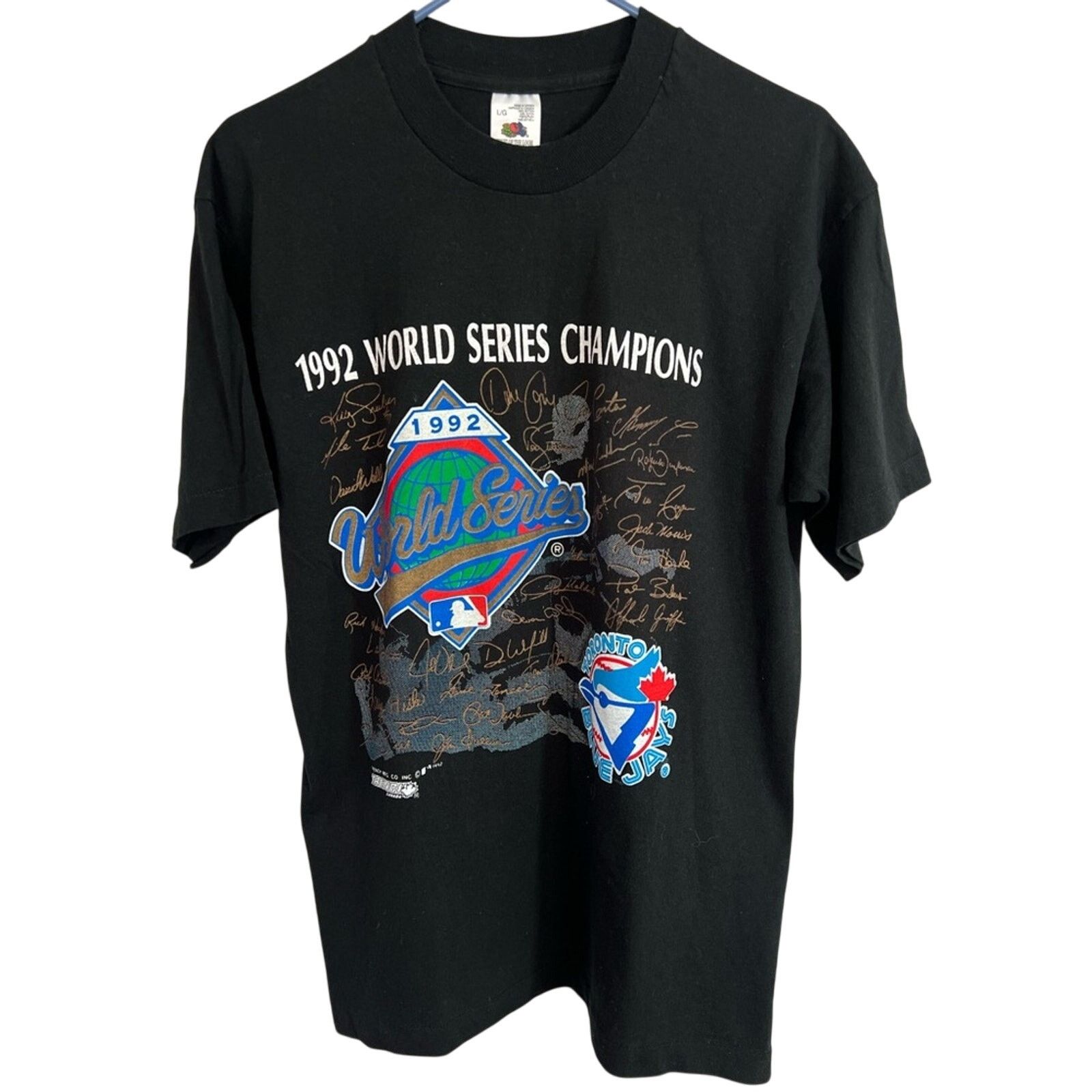 MLB VTG 90’s Blue Jays World Series Single Stitch Made in Canada Size US L / EU 52-54 / 3 - 1 Thumbnail