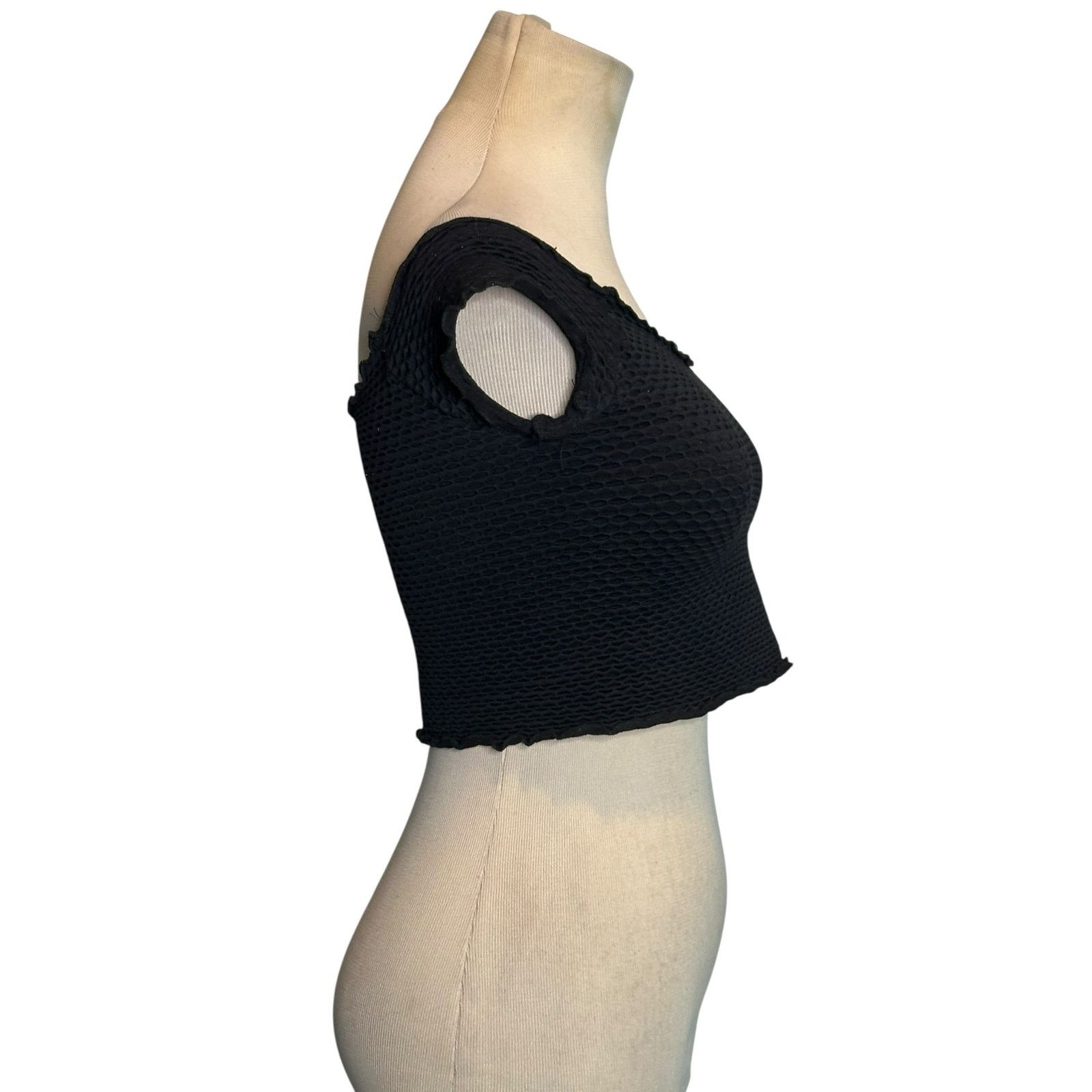 Free People Free People black stretched off shoulder crop top size XS Size XS / US 0-2 / IT 36-38 - 7 Thumbnail