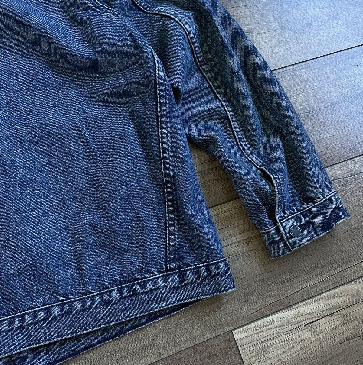 Levi's Levi’s Line 8 Washed Blue Denim Skate Trucker Jacket Size US XL / EU 56 / 4 - 7 Thumbnail