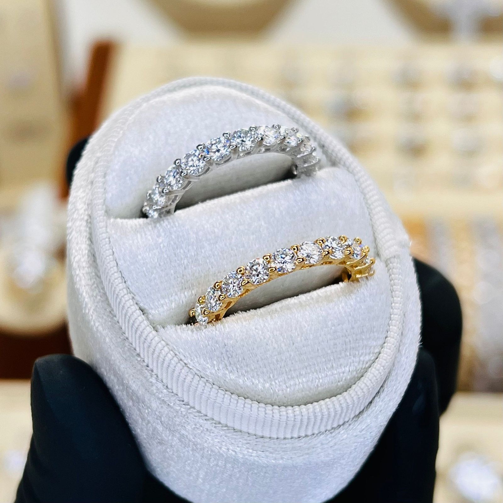 Other 3mm Moissanite Full Eternity Ring Band Size ONE SIZE - 2 Thumbnail