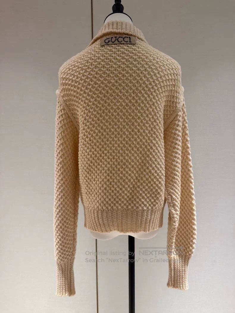 Gucci Gucci Mickey polo collar milky white knit sweater Size XS / US 0-2 / IT 36-38 - 2 Thumbnail