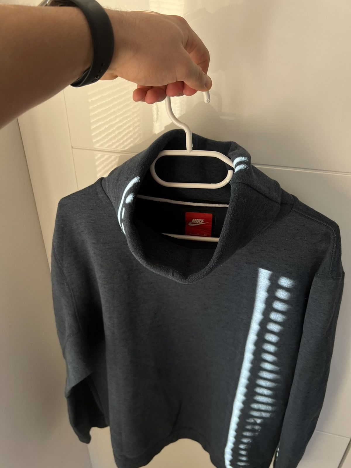 Nike Nike Tech Fleece Blue Ninja Neck Style Regular Sweatshirt Size XL / US 12-14 / IT 48-50 - 6 Thumbnail