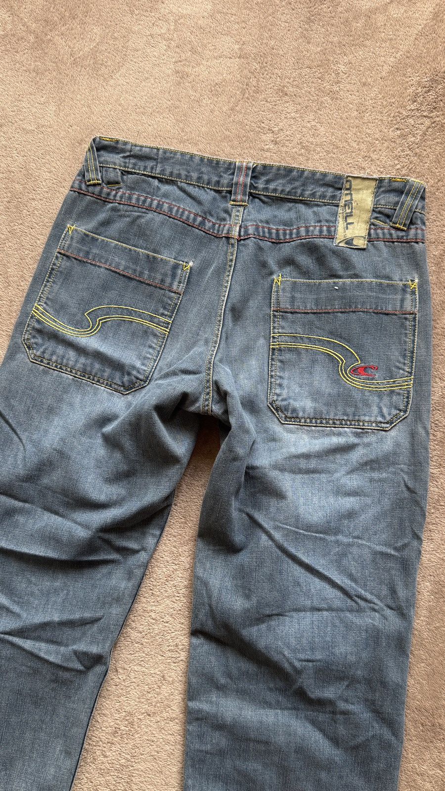 If Six Was Nine O’Neill Reversible distressed Mudwash Jean Y2K lgb jnco vibe Size US 32 / EU 48 - 9 Thumbnail