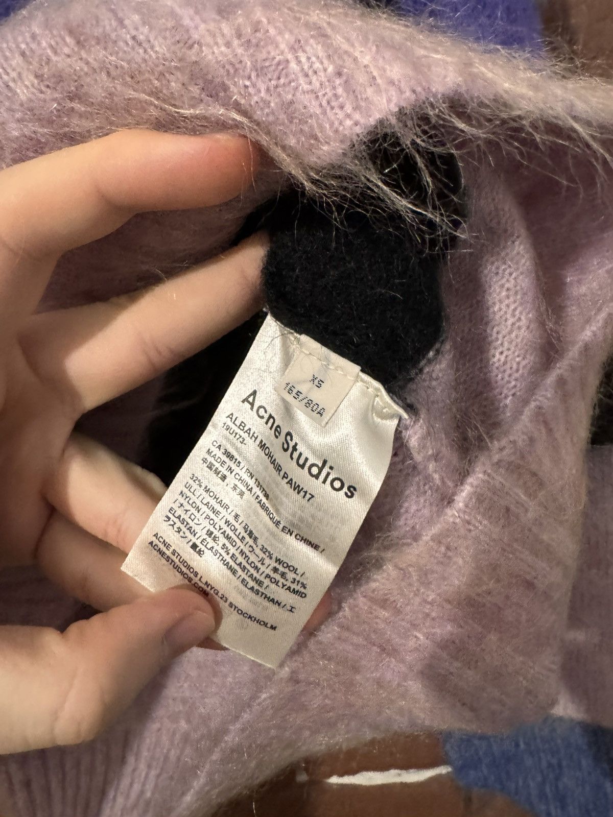 Acne Studios × Designer Acne Studios Designer Fuzzy Wool Knit Sweater Striped Size US M / EU 48-50 / 2 - 11 Thumbnail
