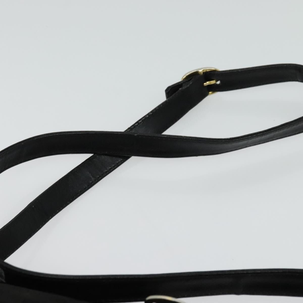 Gucci GUCCI Micro GG Canvas Shoulder Bag Leather Gold Black Size ONE SIZE - 8 Thumbnail