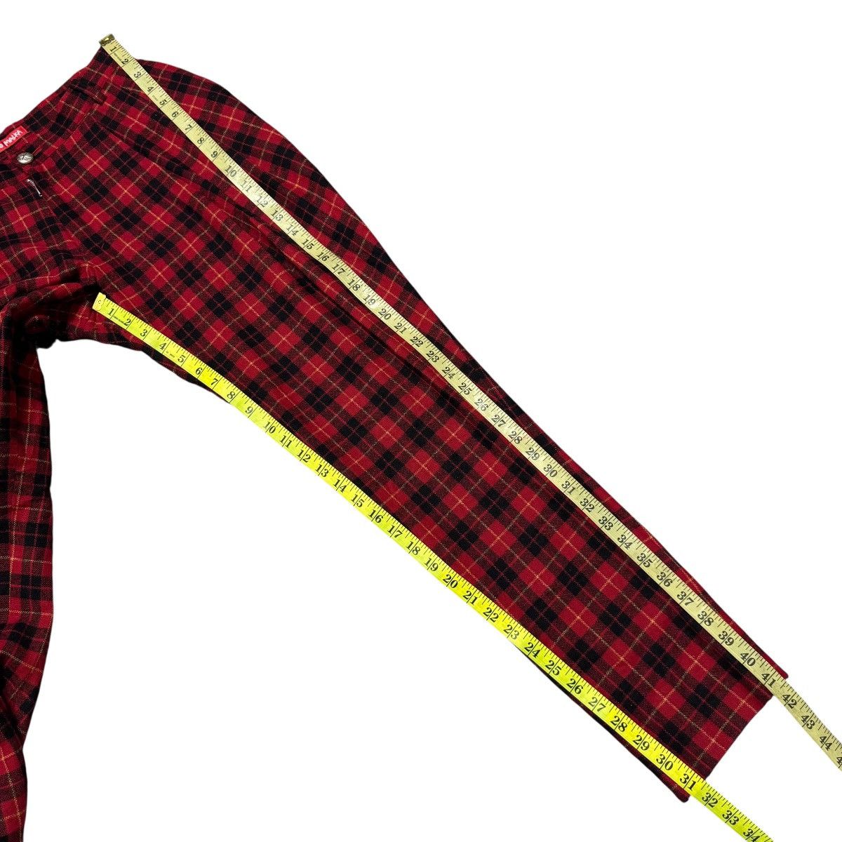 Mari's Rock MALKO MALKA Tartan Plaid Red Punk Trouser Size US 30 / EU 46 - 17 Thumbnail