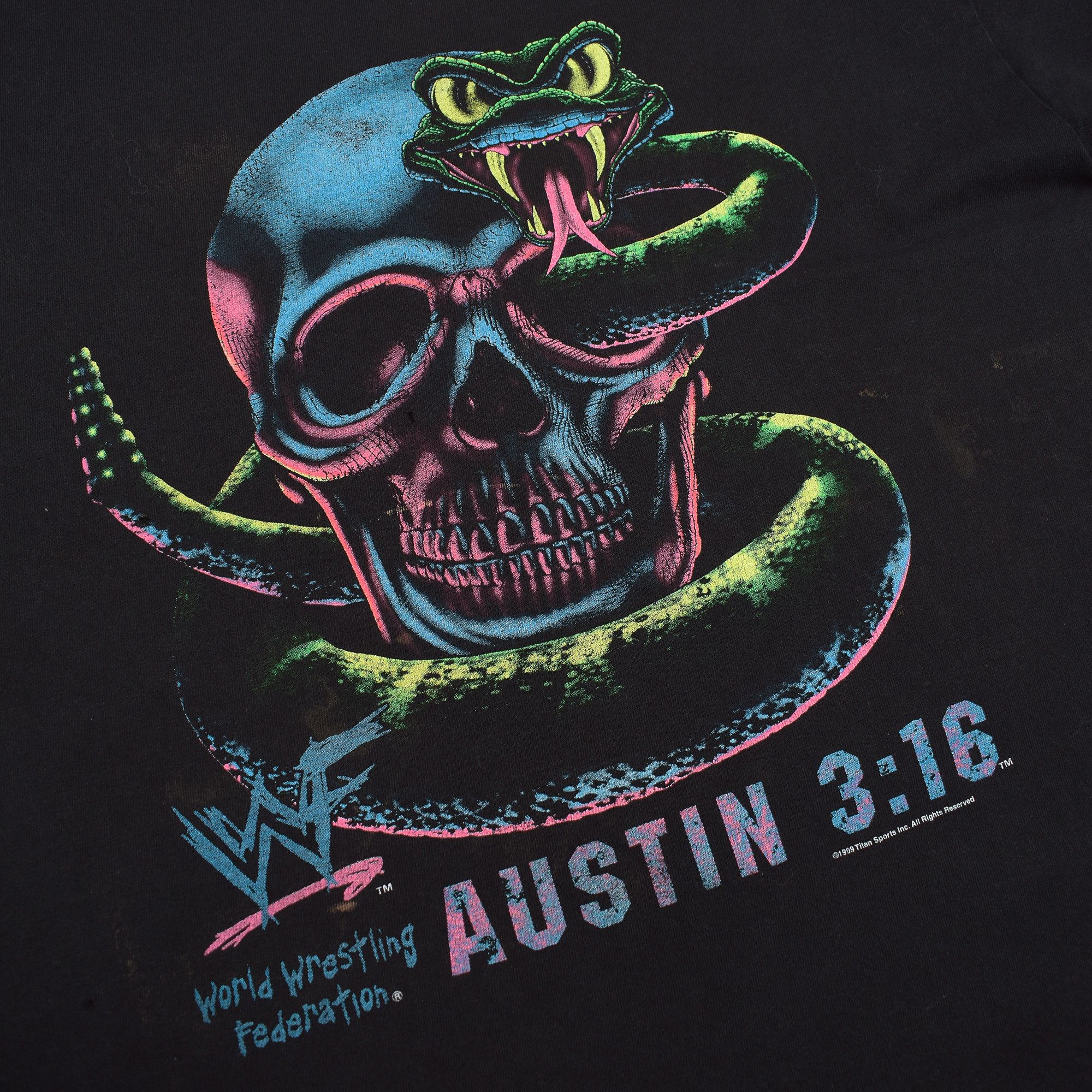 WWF *RARE* STONE COLD STEVE AUSTIN WWF Vintage 1999 T-Shirt Size US XL / EU 56 / 4 - 2 Thumbnail
