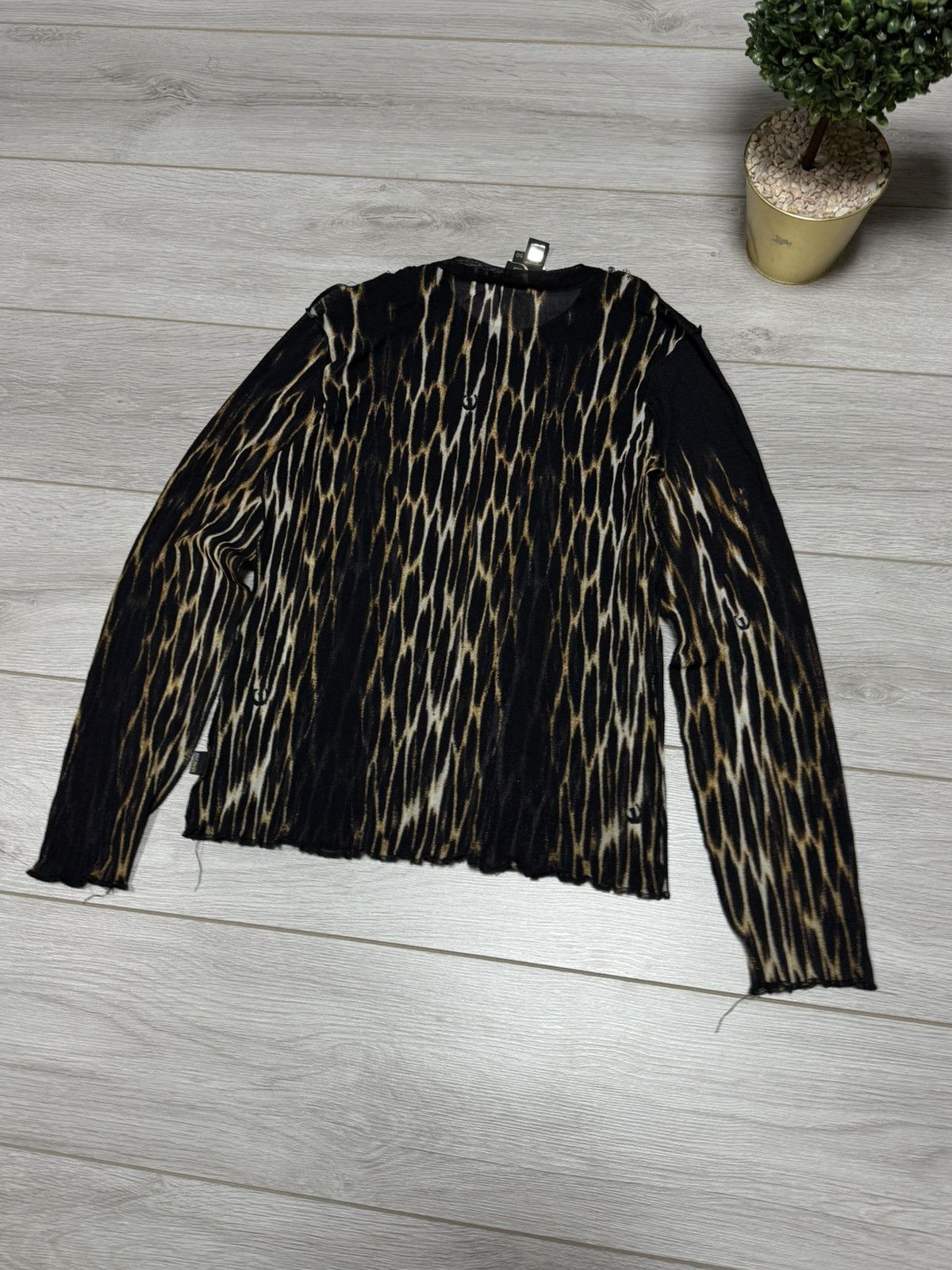 Just Cavalli Just Cavalli mesh leopard long sleeve fire gaultier style Size US M / EU 48-50 / 2 - 9 Thumbnail