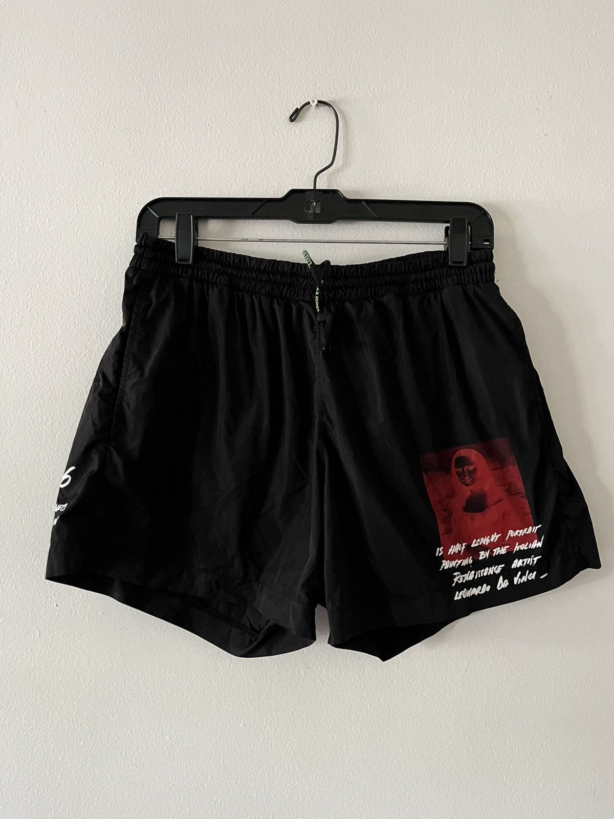Off-White Off-White Black Monnalisa Swim Shorts Virgil Abloh Size US 31 - 1 Thumbnail